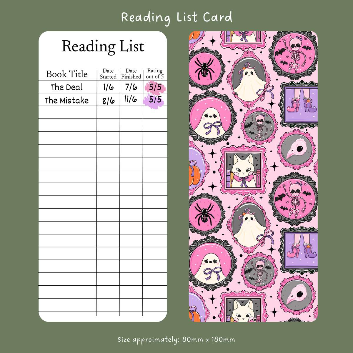 Halloween stamps - Reading List