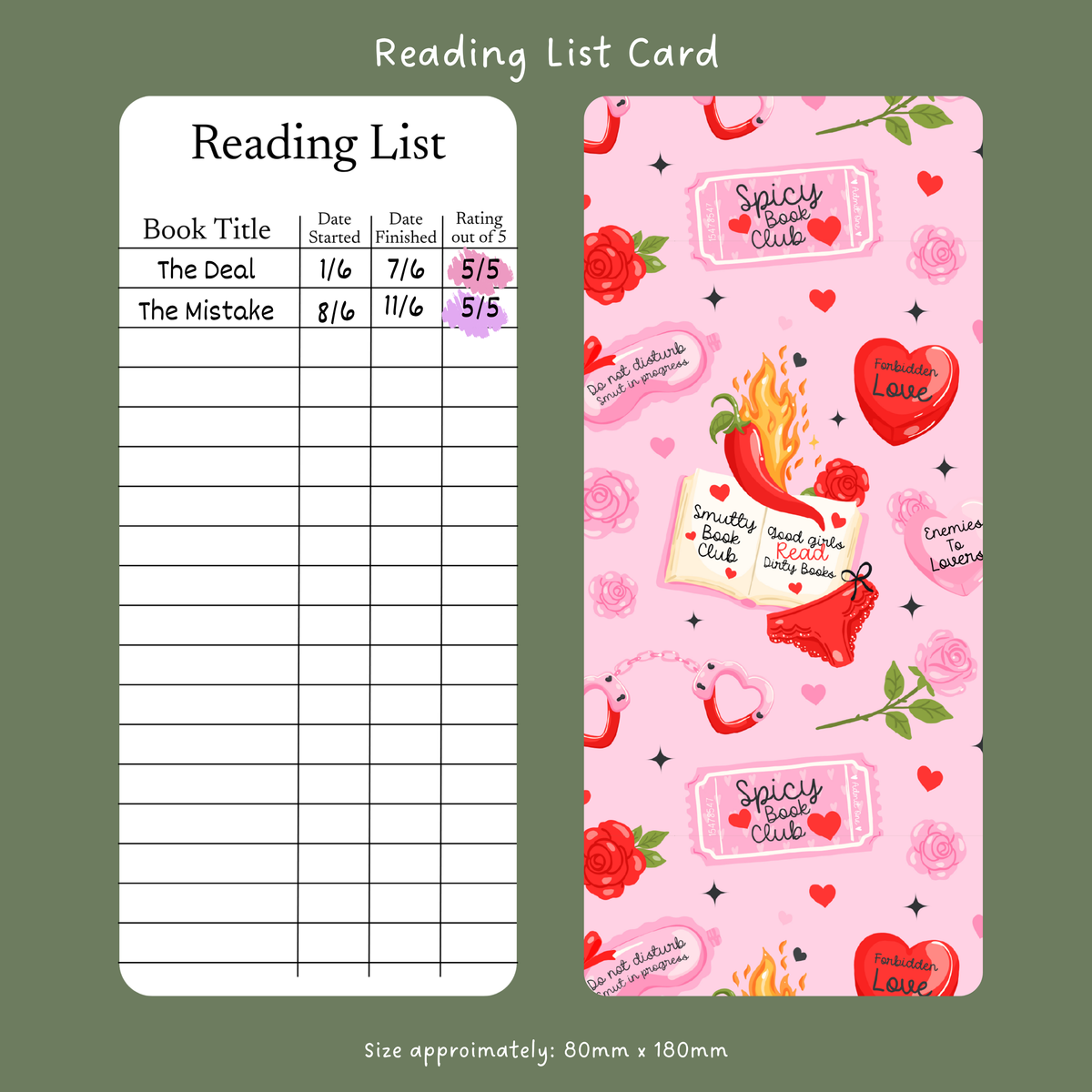 Spicy book club - Reading List
