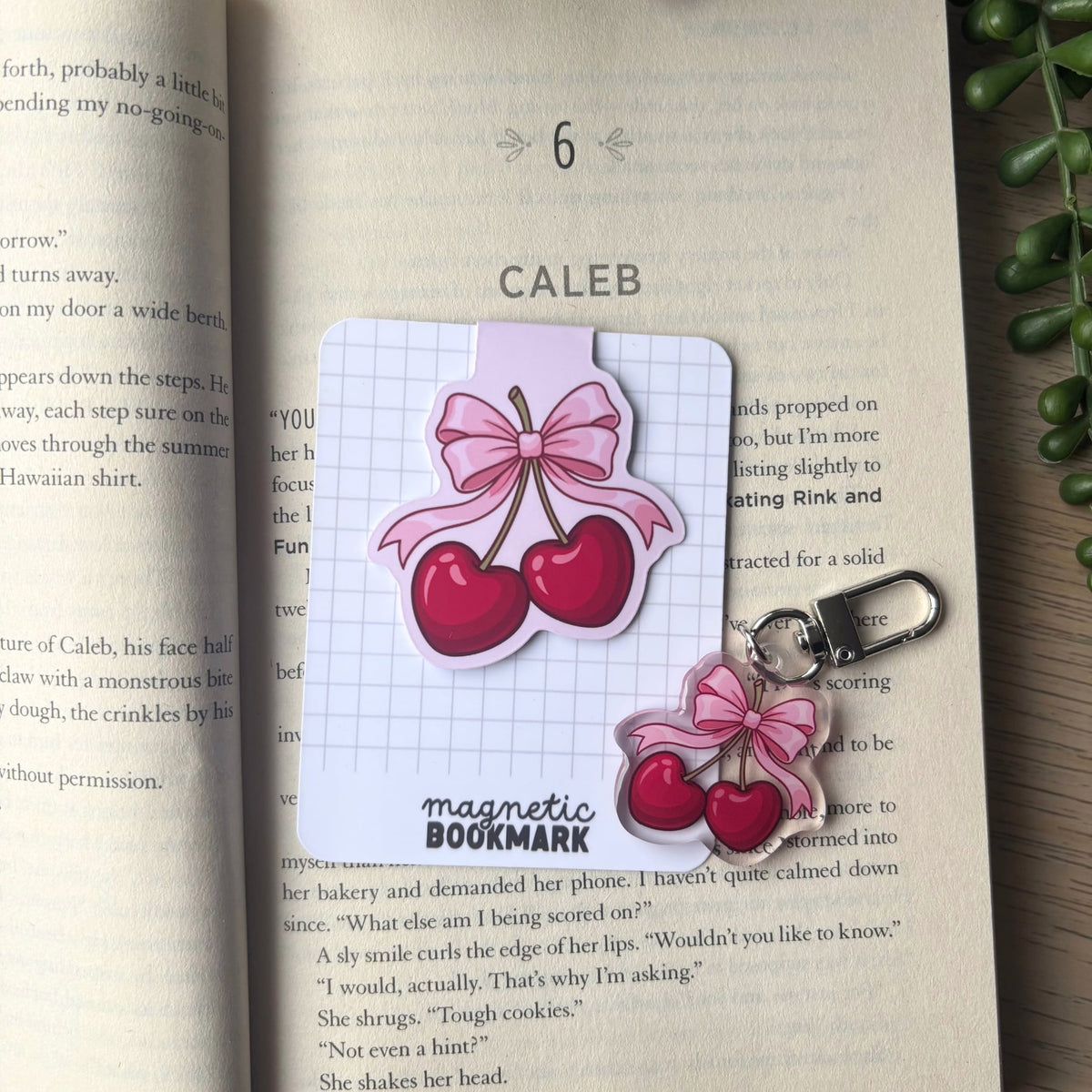Cherry Bow | Magnetic Bookmark
