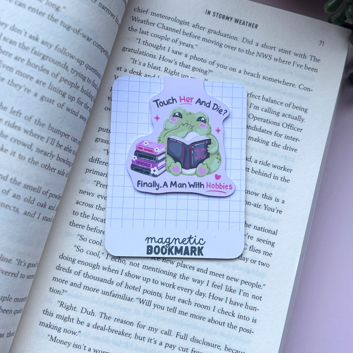Man with hobbies | Magnetic Bookmark