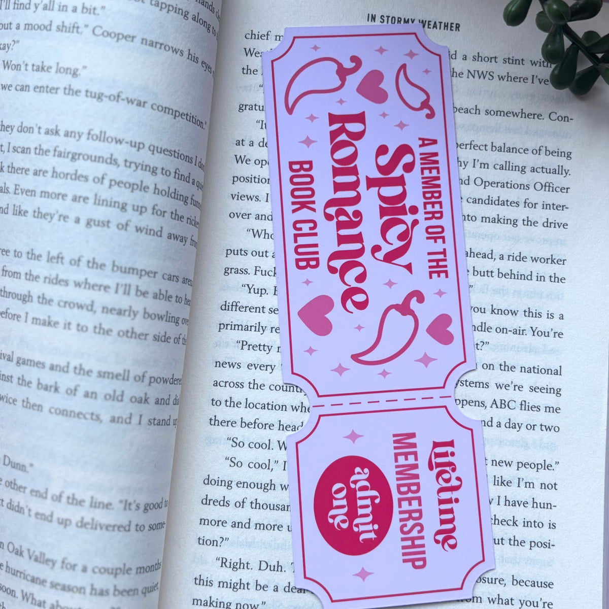 Spicy Romance Book Club Deluxe Bookmark