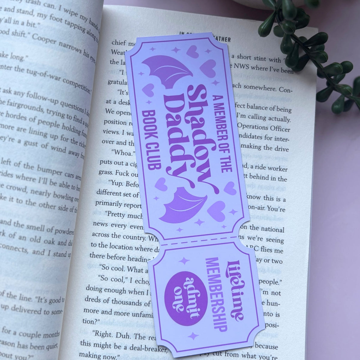 Shadow Daddy Book Club Deluxe Bookmark