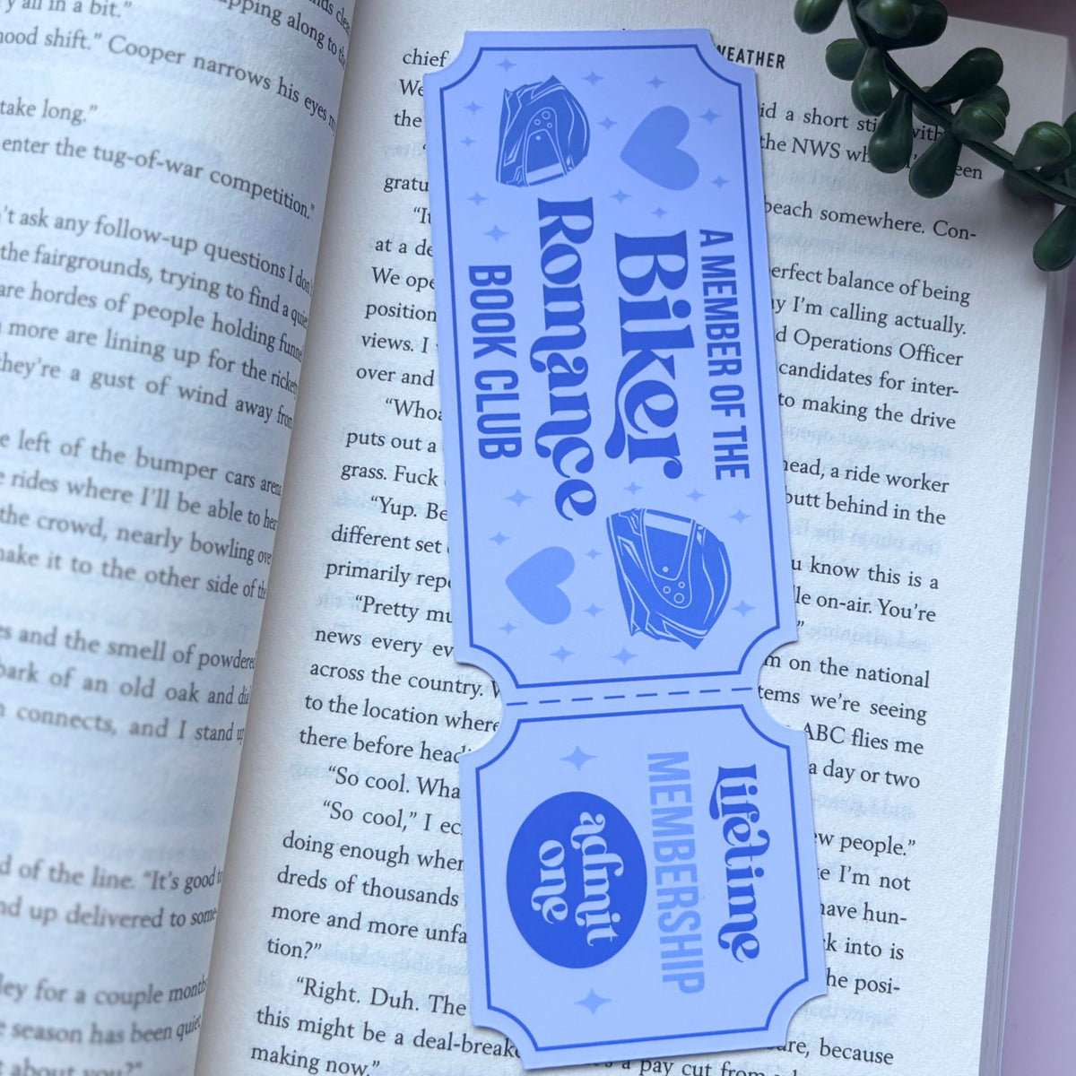 Biker Romance Book Club Deluxe Bookmark