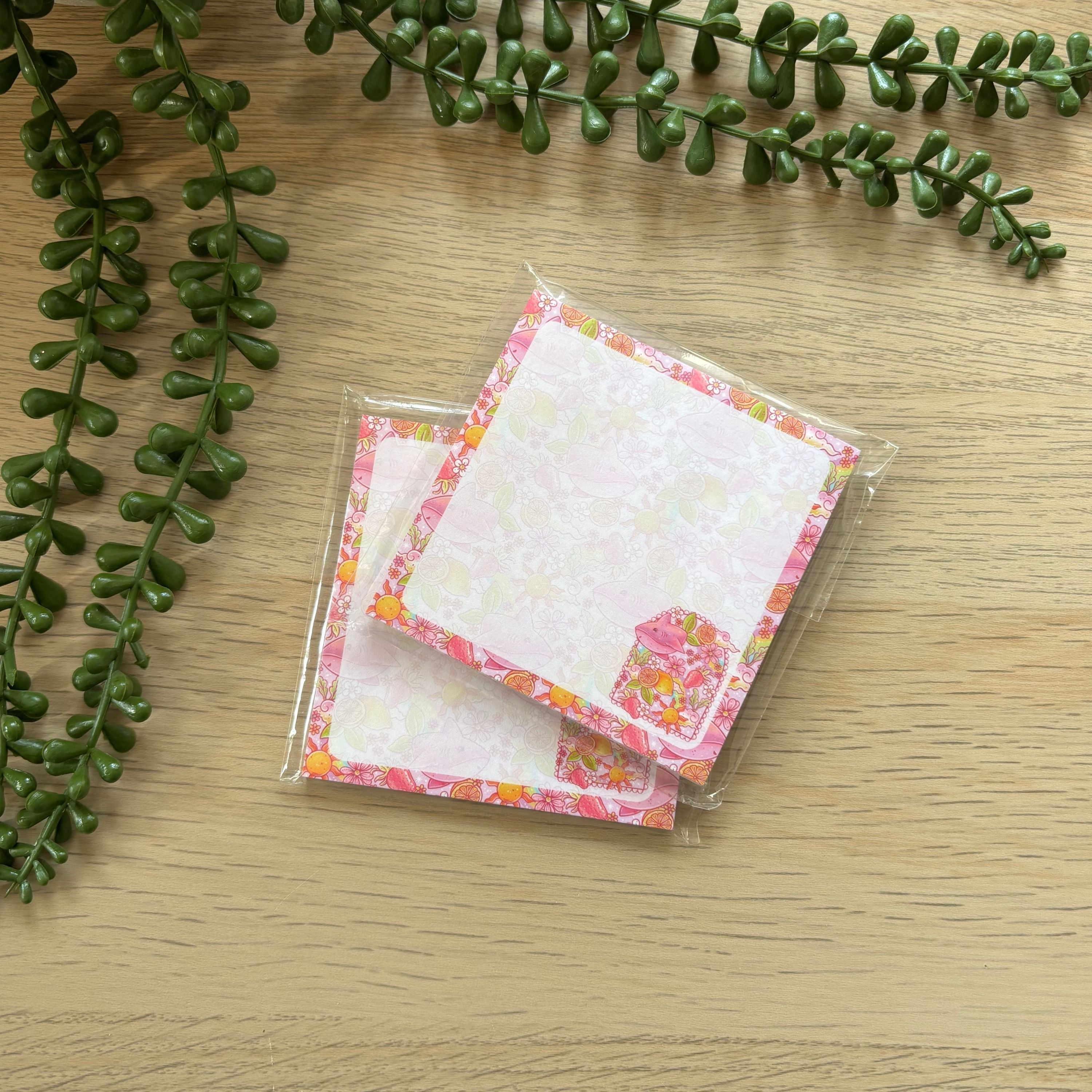 Lemon Shark "Stick-ish" Notepad - Peachi Lane