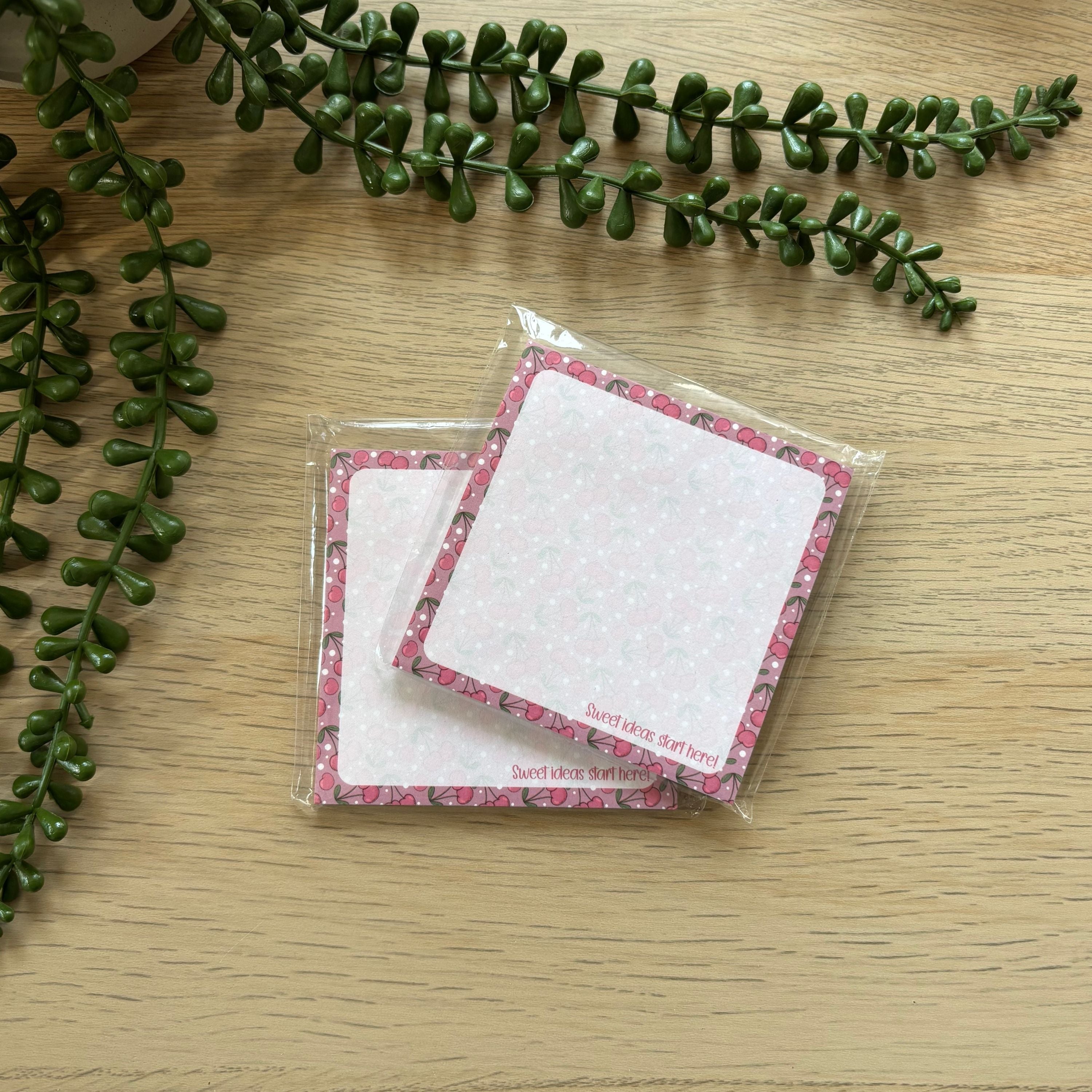 Sweet ideas start here "Stick-ish" Notepad - Peachi Lane