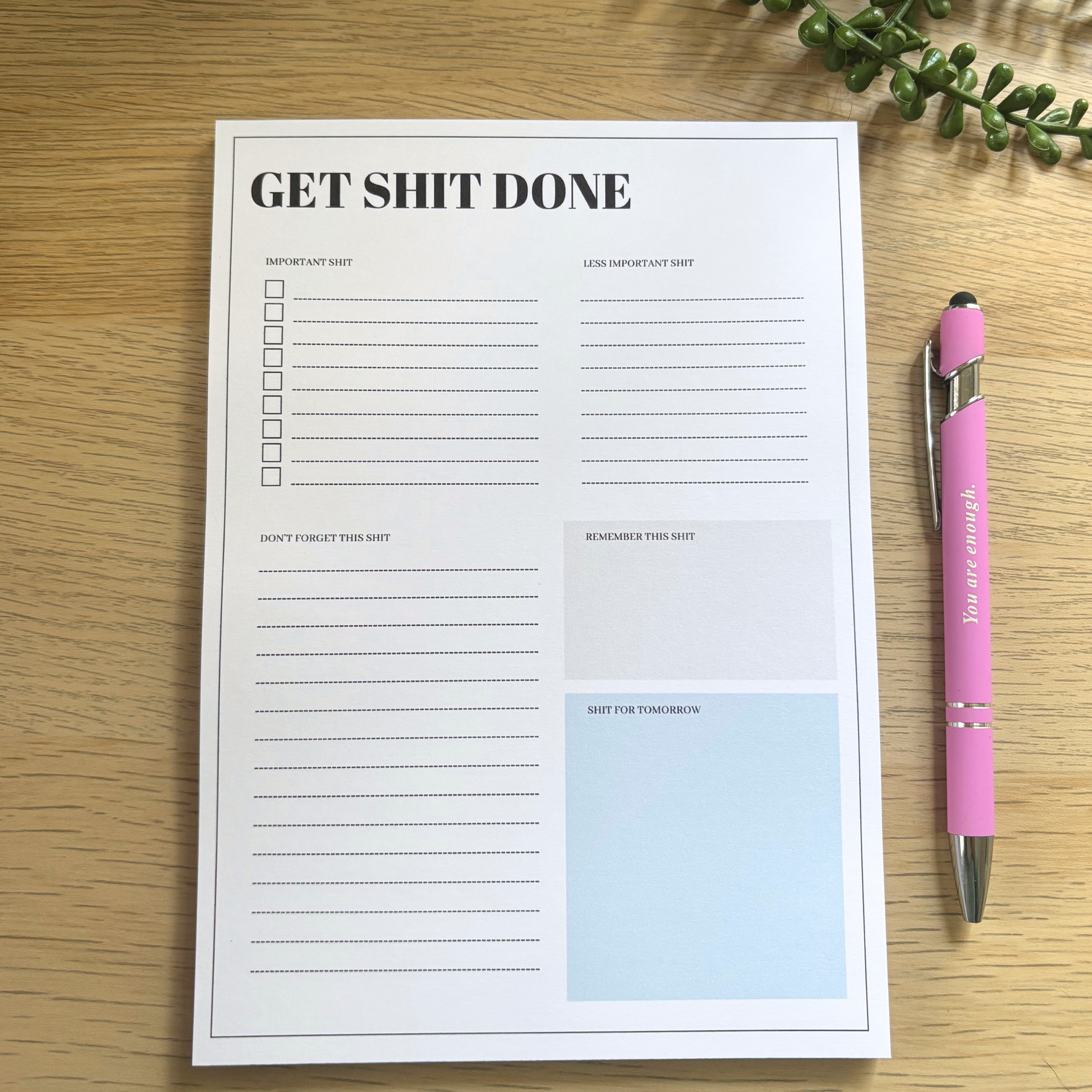 Get Sh*t Done Planner Notepad