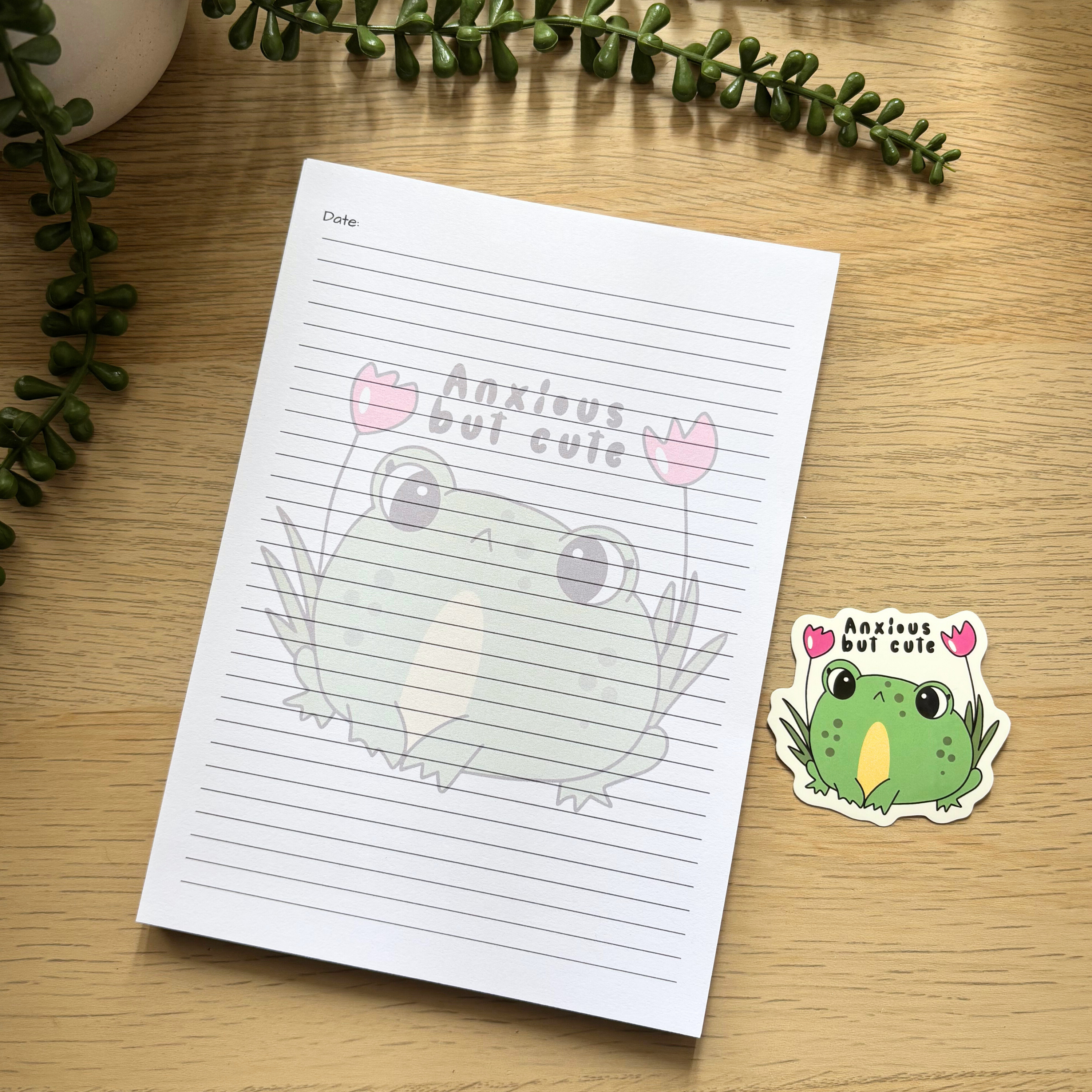 Anxious but cute Notepad A5
