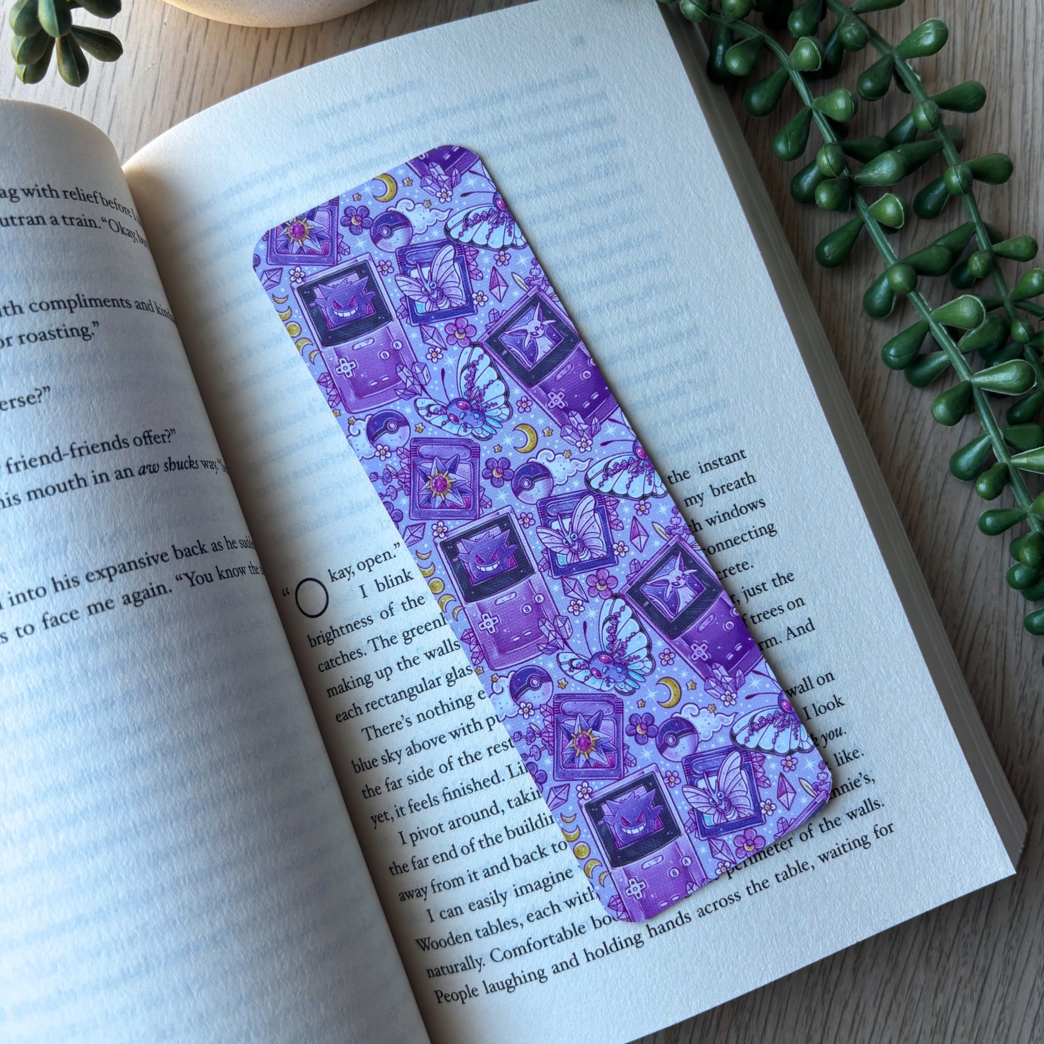 Purple Critters Traditional Bookmark