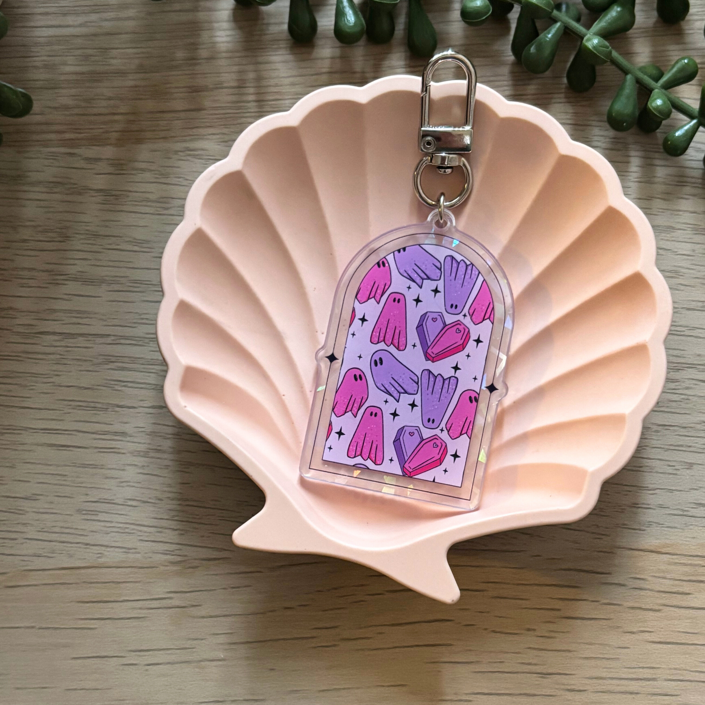 Ghost Love Arch Keyring