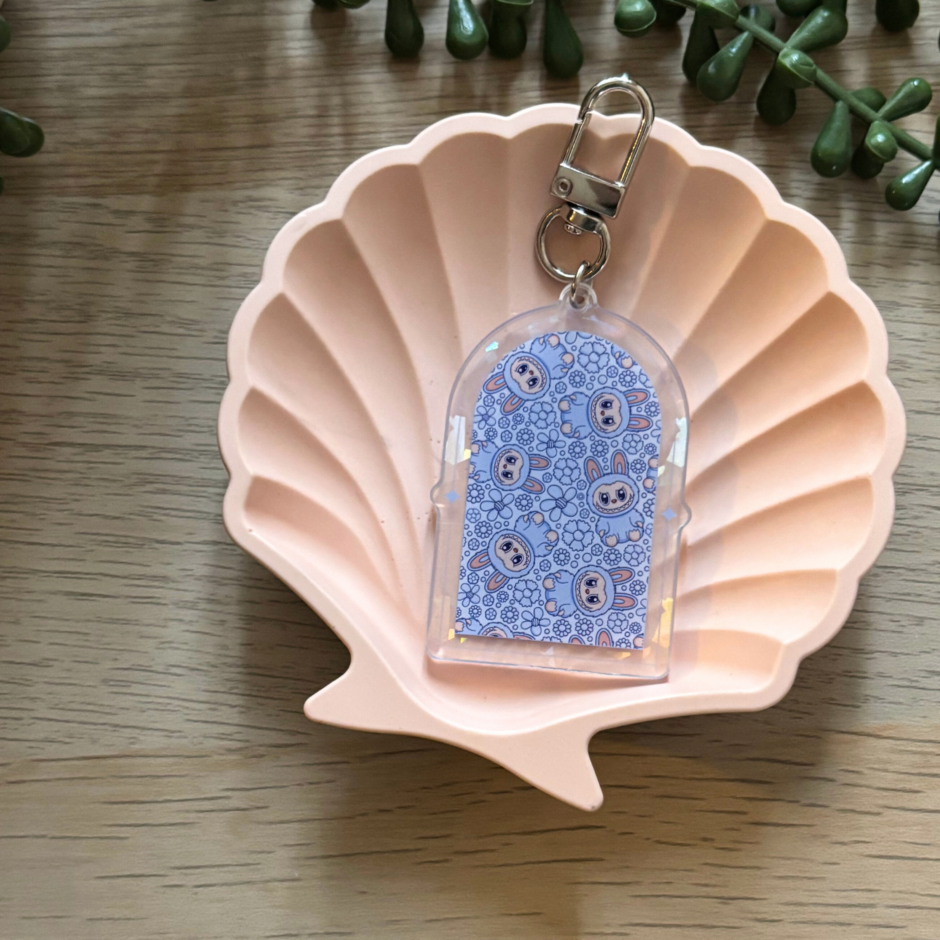 Lilac Bu Arch Keyring