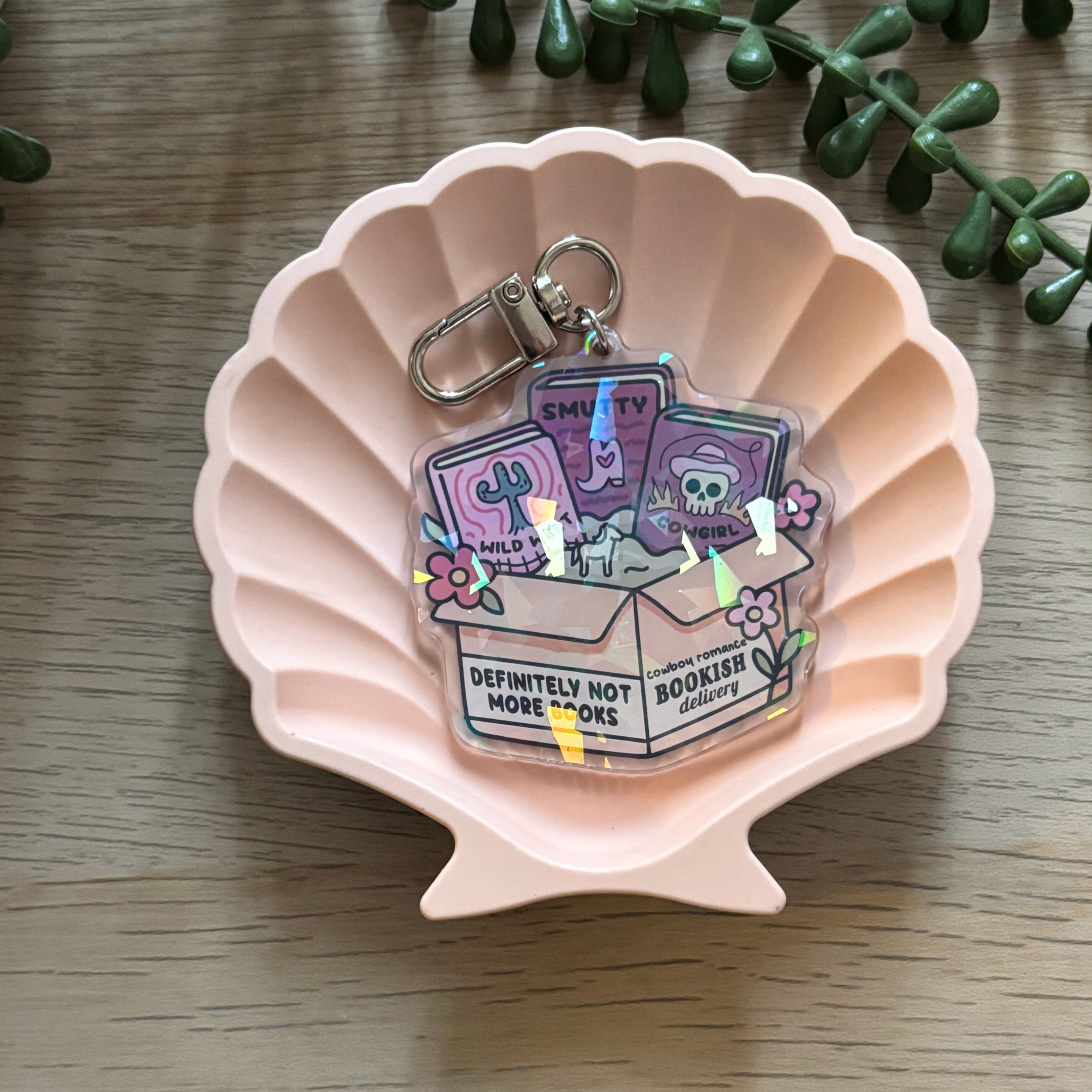 Wild West Bookish Delivery Keyring