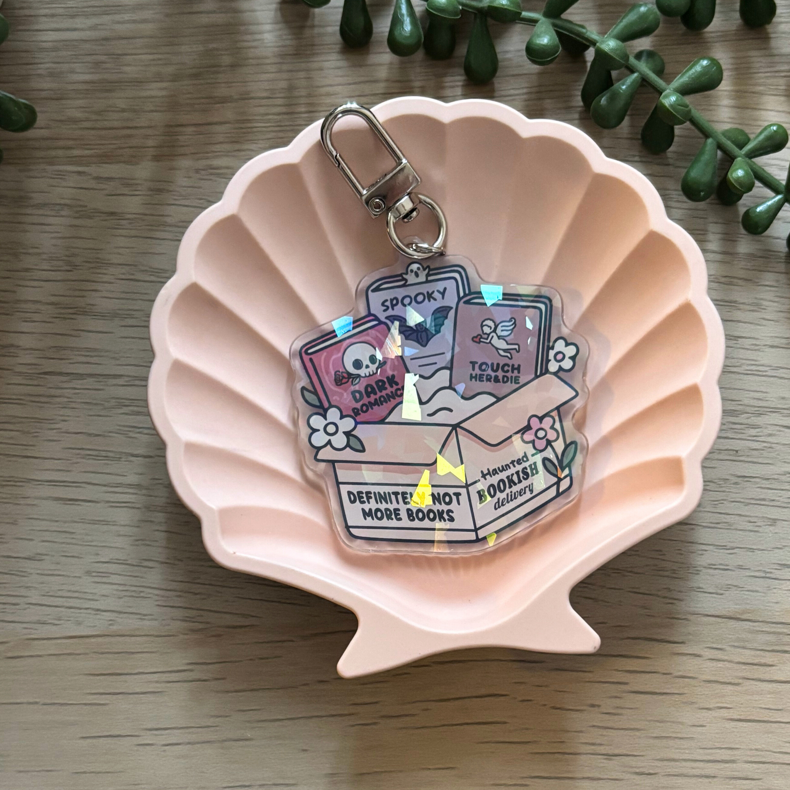 Dark Romance Bookish Delivery Keyring