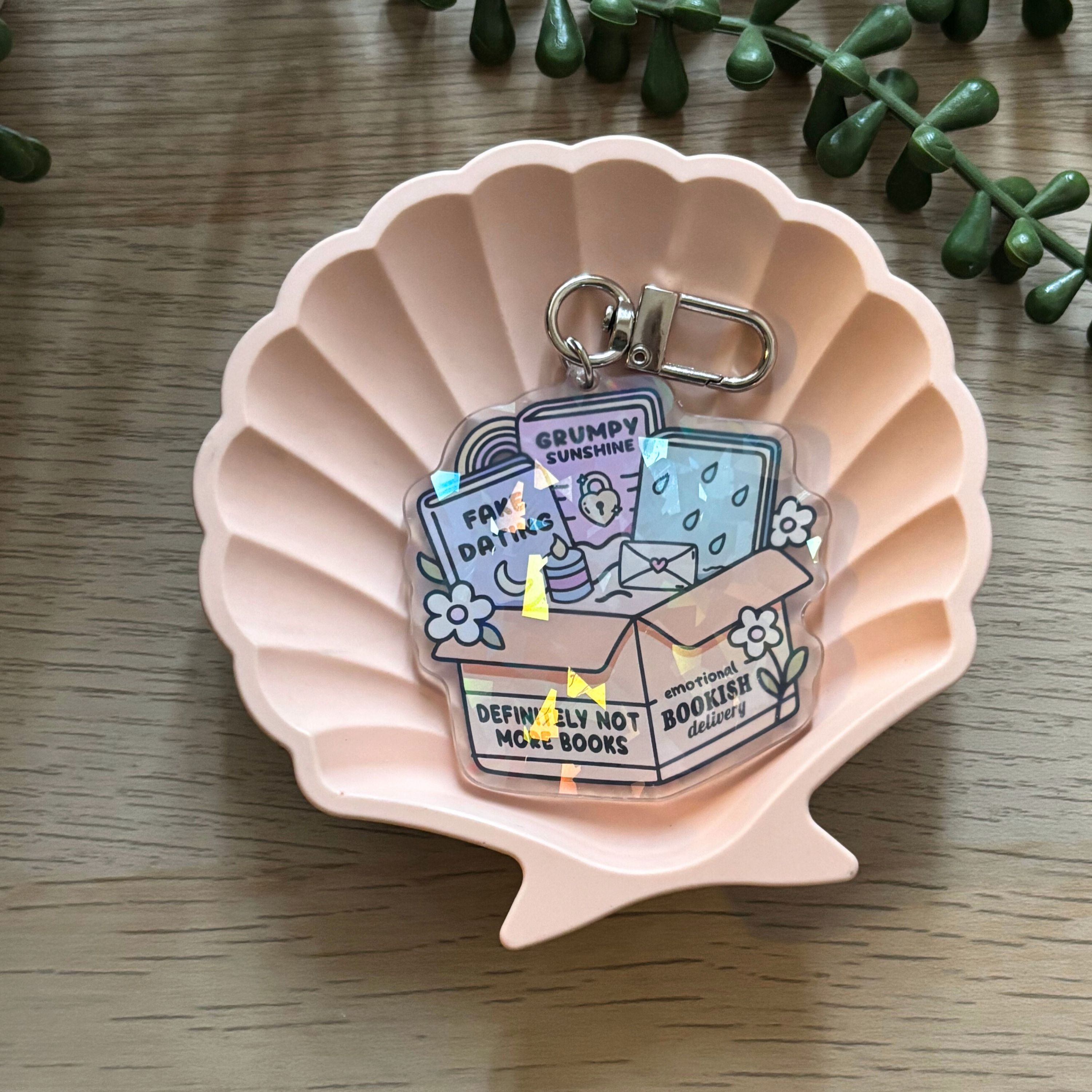 Grumpy Sunshine Bookish Delivery Keyring
