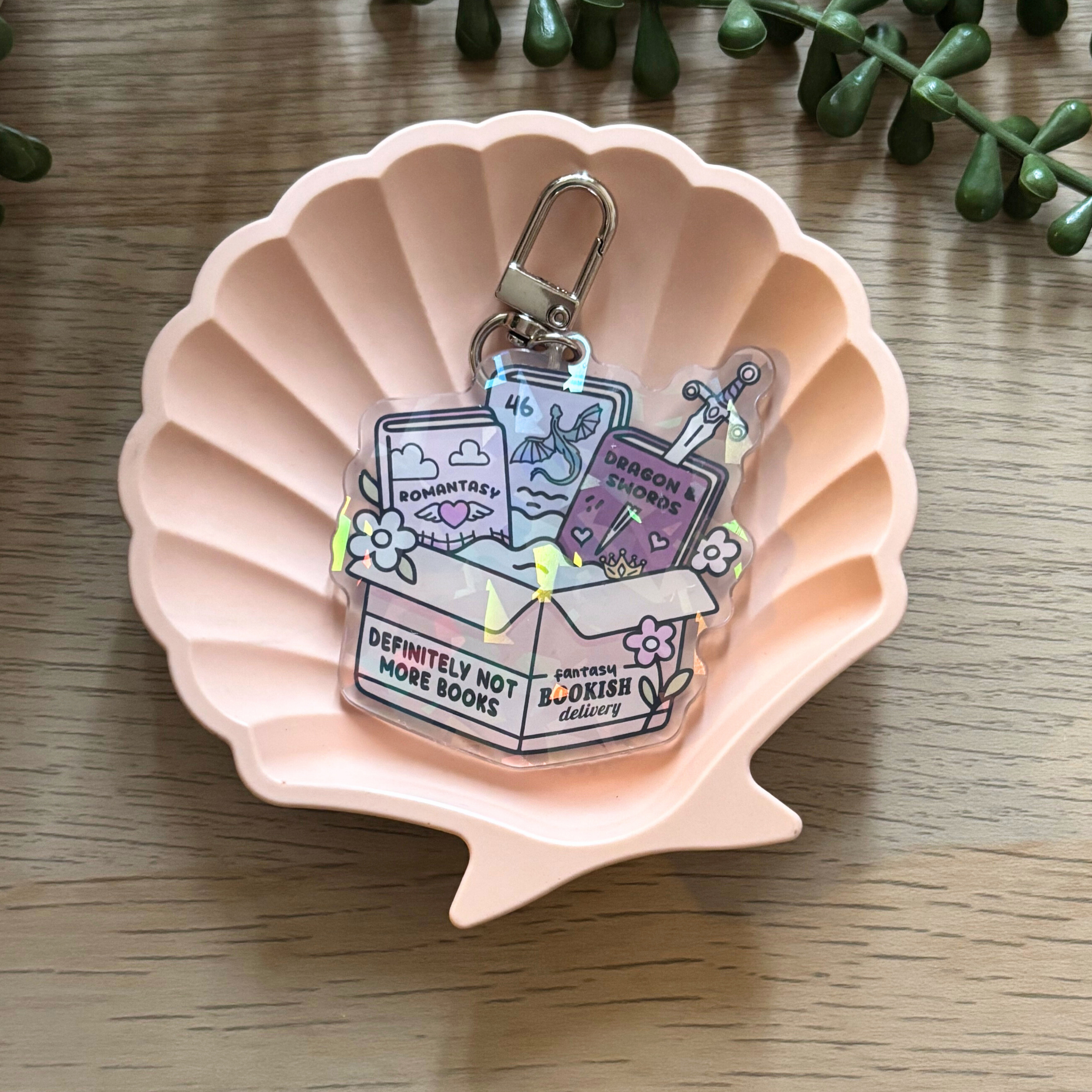 Romantasy Bookish Delivery Keyring