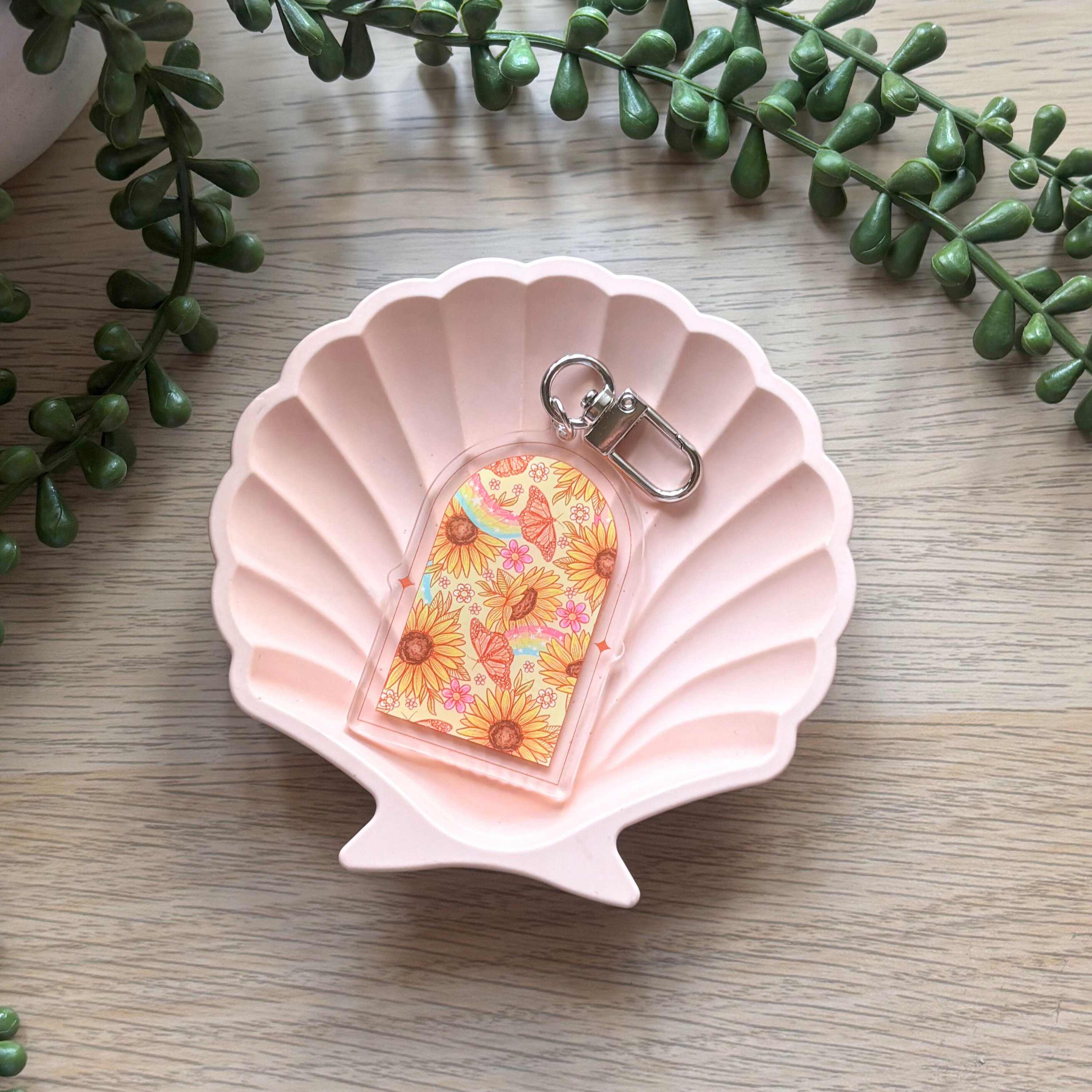 Sunflower Magic Keyring