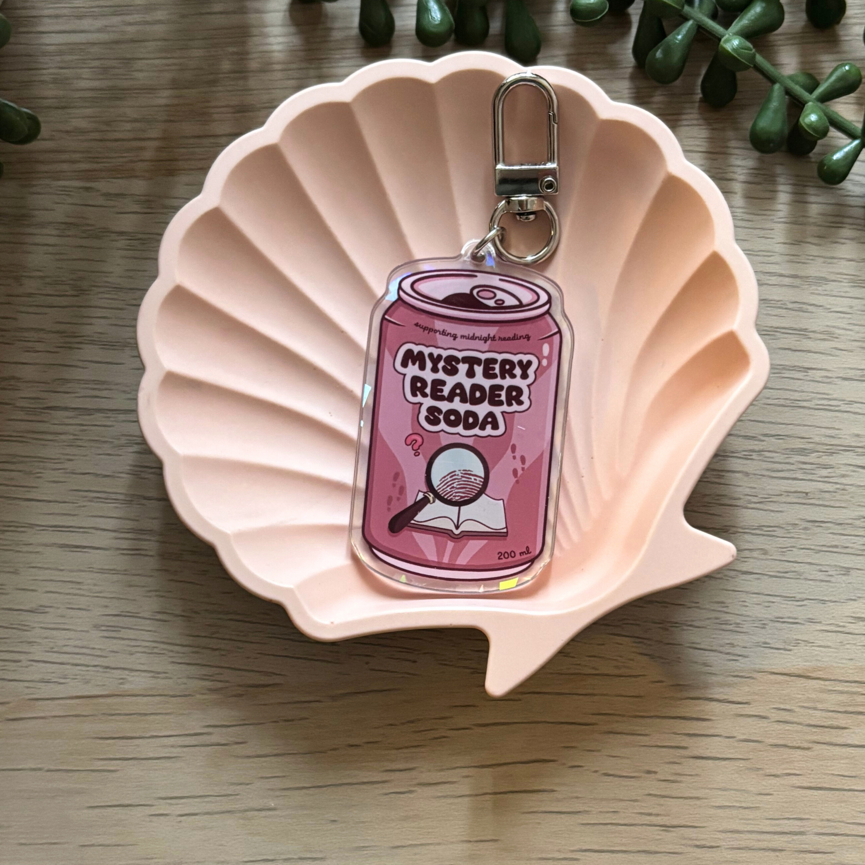 Mystery Reader Soda Keyring