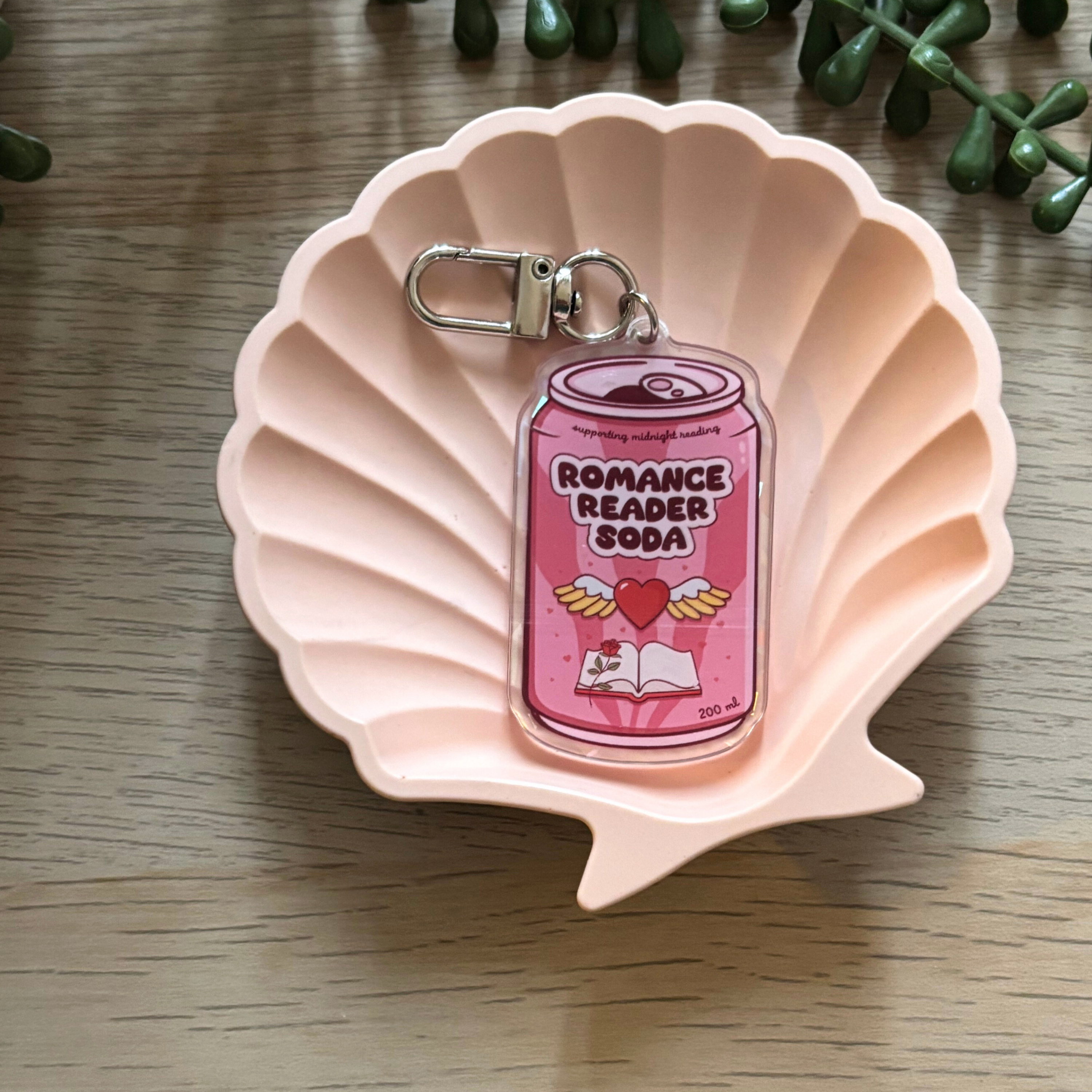 Romance Reader Soda Keyring