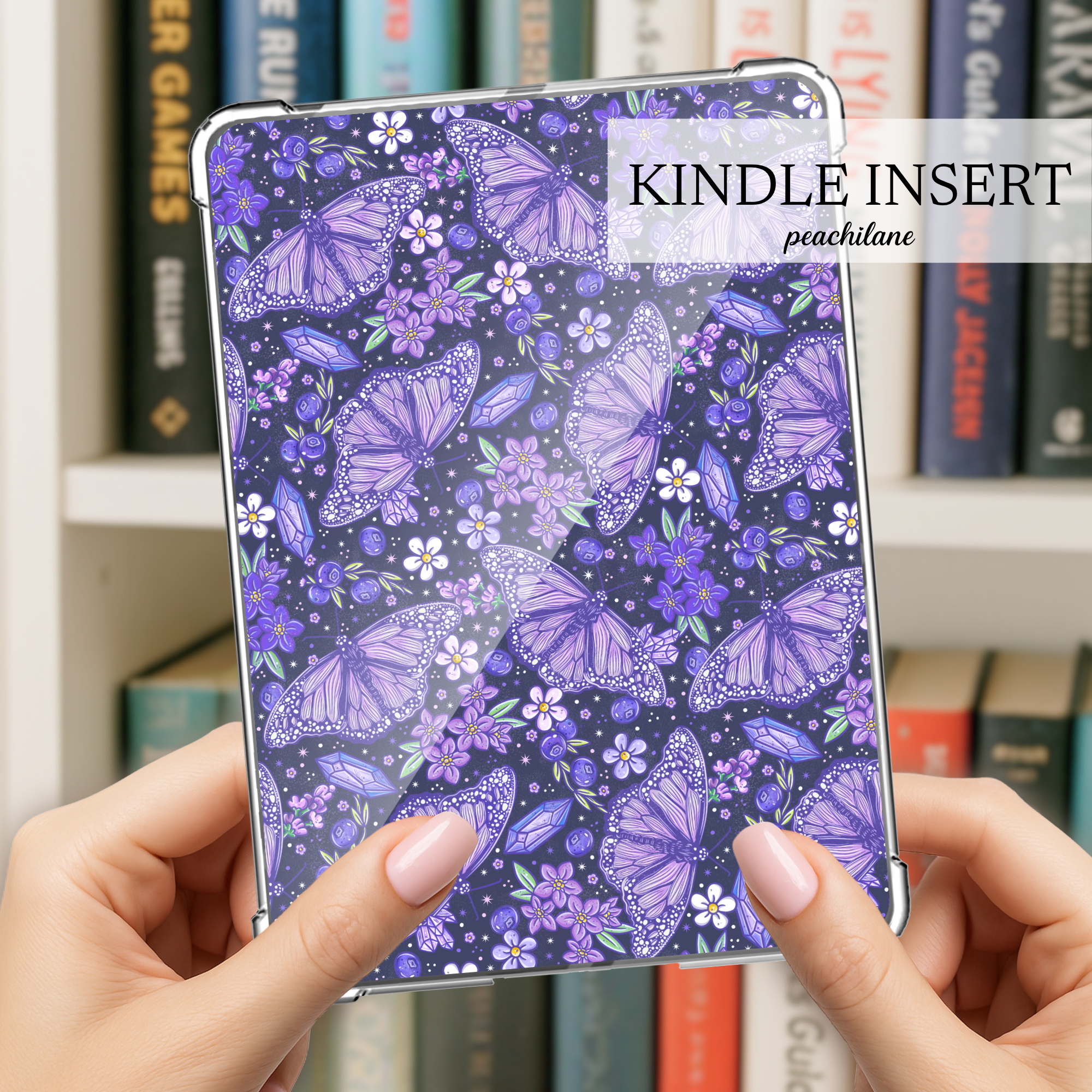 Purple Butterflies Insert