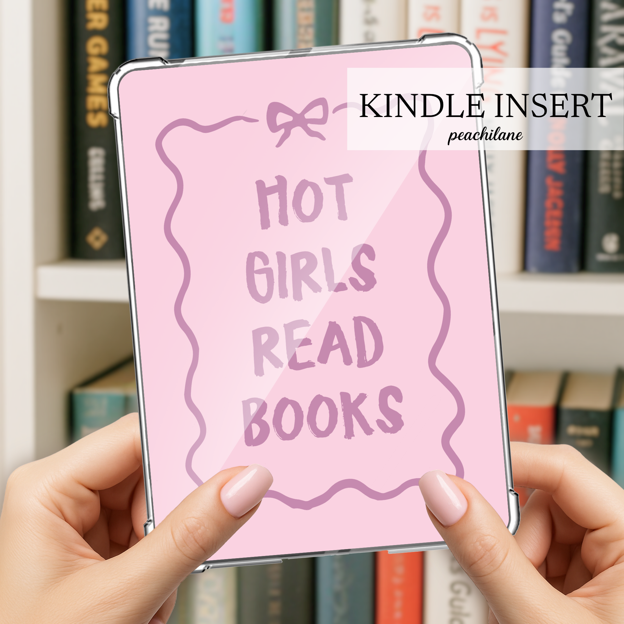 Hot Girls Read Books Insert - Pink