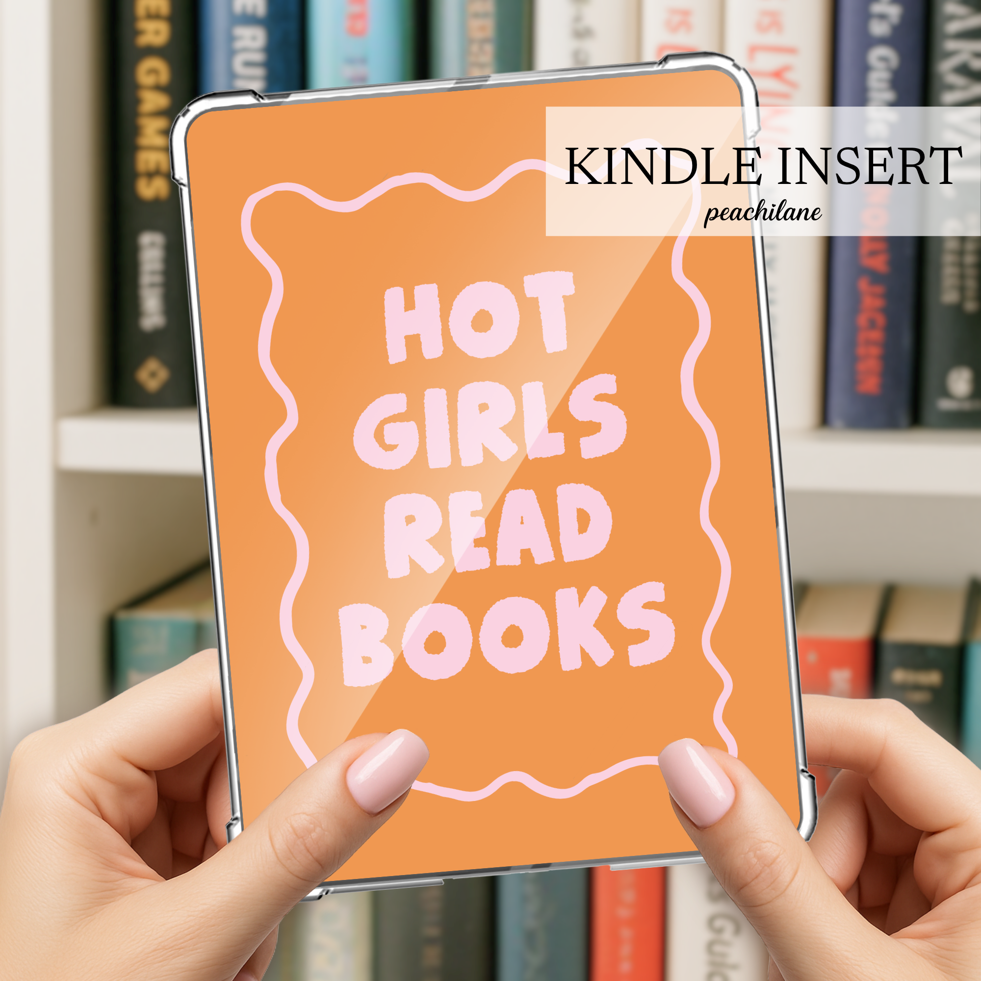 Hot Girls Read Books Insert - orange