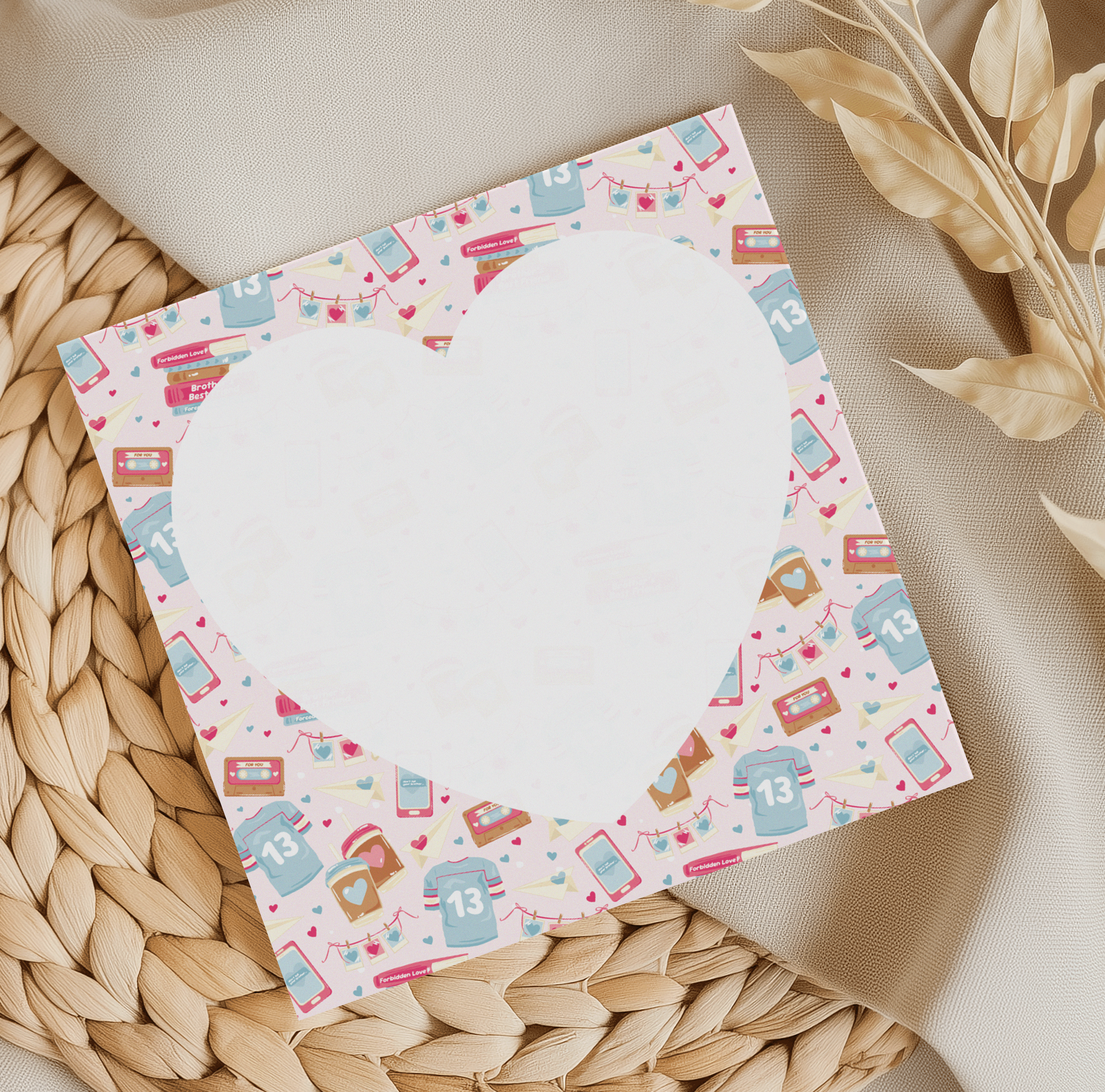 Brothers Best Friend Pink Memo Pad
