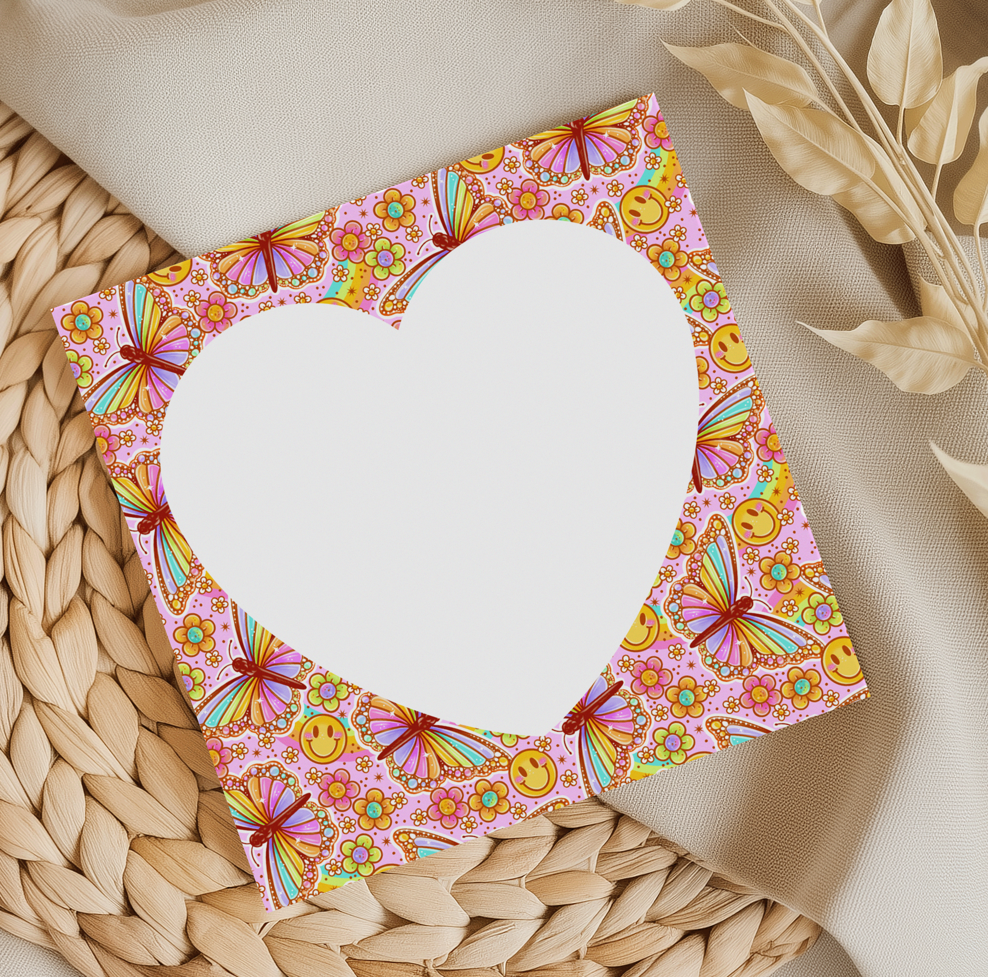 Rainbow Butterfly Memo pad