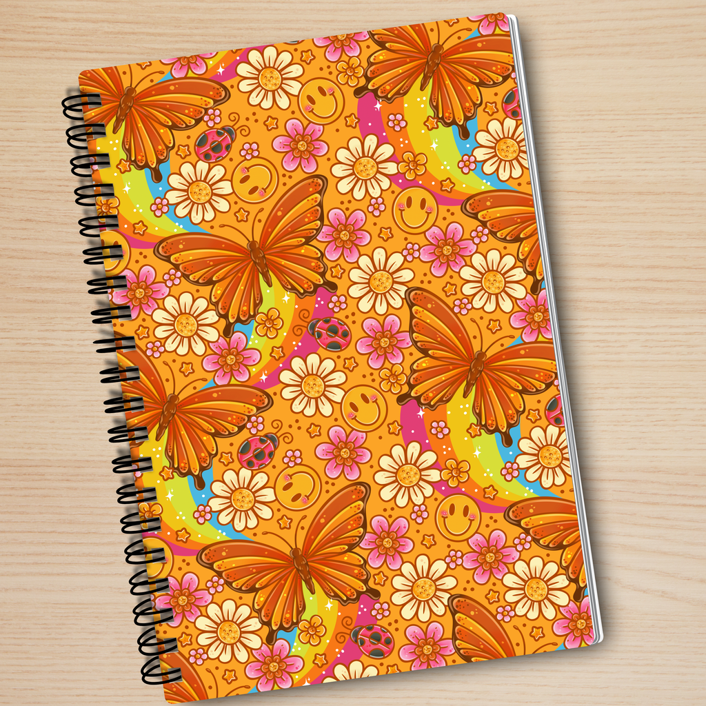 Orange Butterfly Notebook