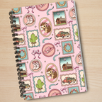Pink Cowboy Romance Reader Stamps Notebook