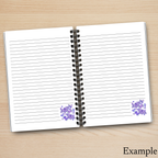 Purple Butterflies Notebook