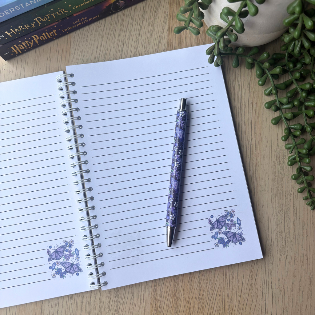 Purple Butterflies Notebook
