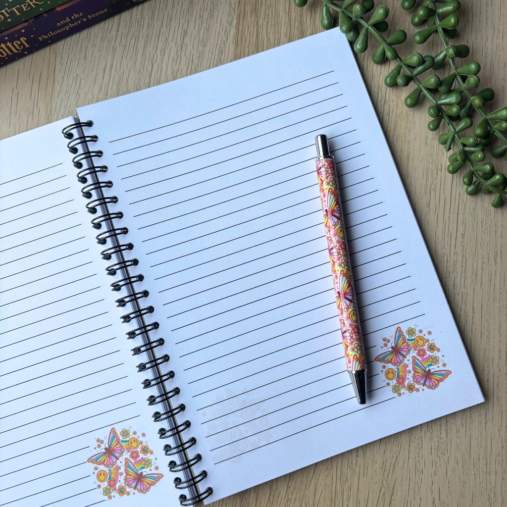 Rainbow Butterfly Notebook