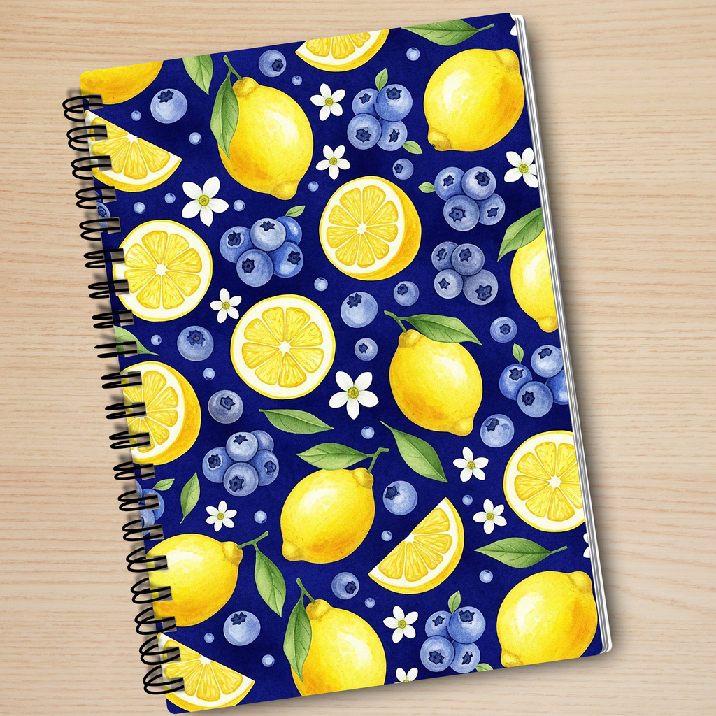 Lemon Blueberry Notebook