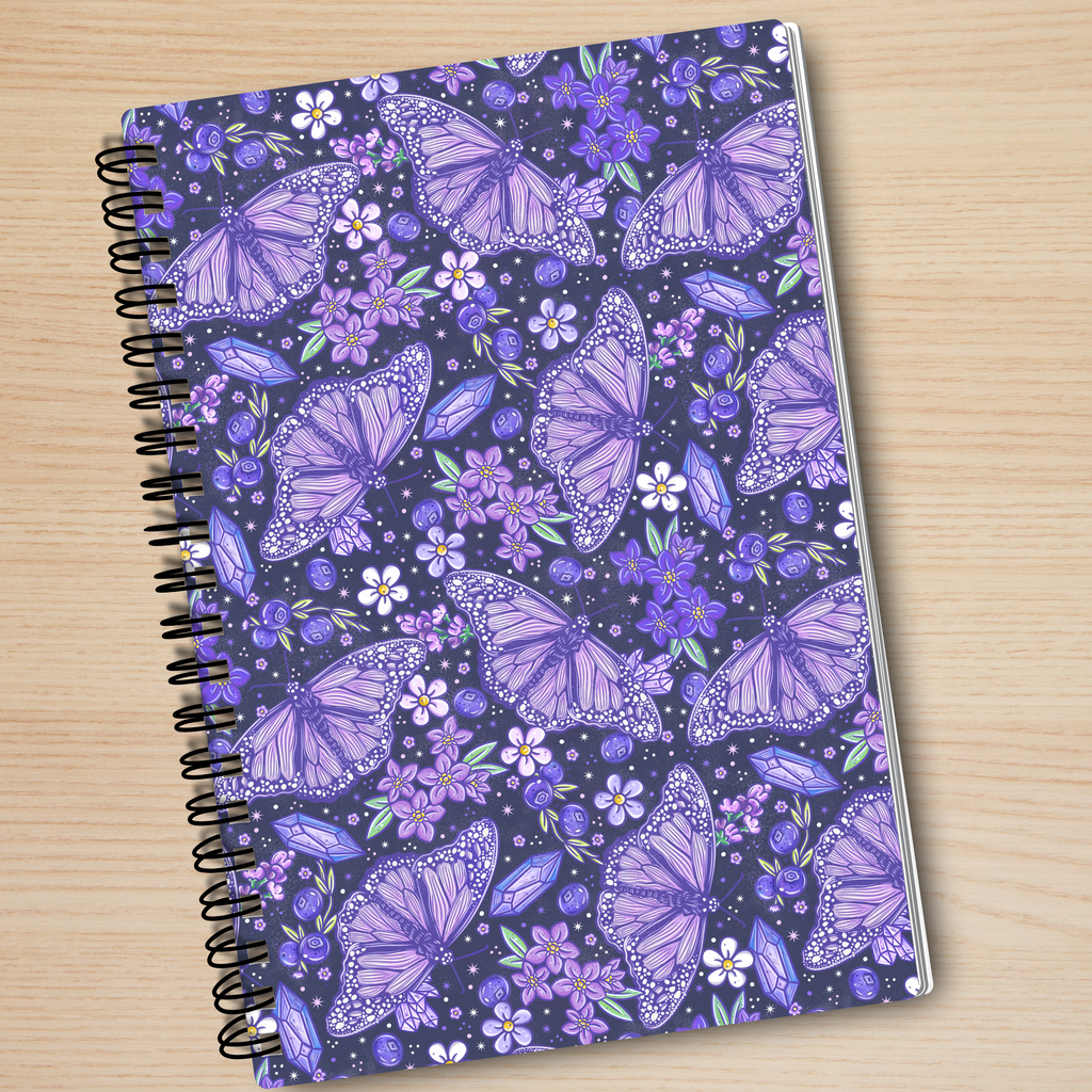 Purple Butterflies Notebook