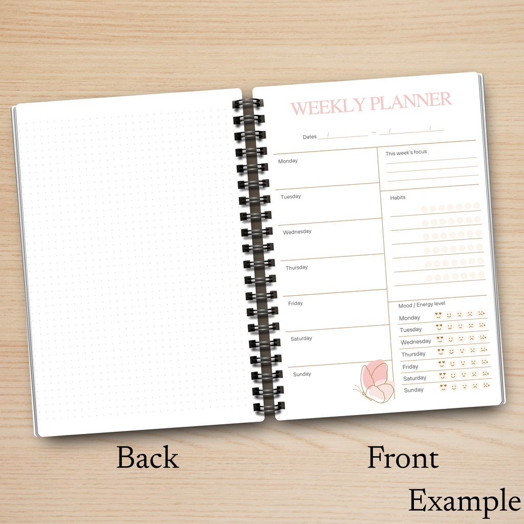 Butterfly Planner Pink Notebook