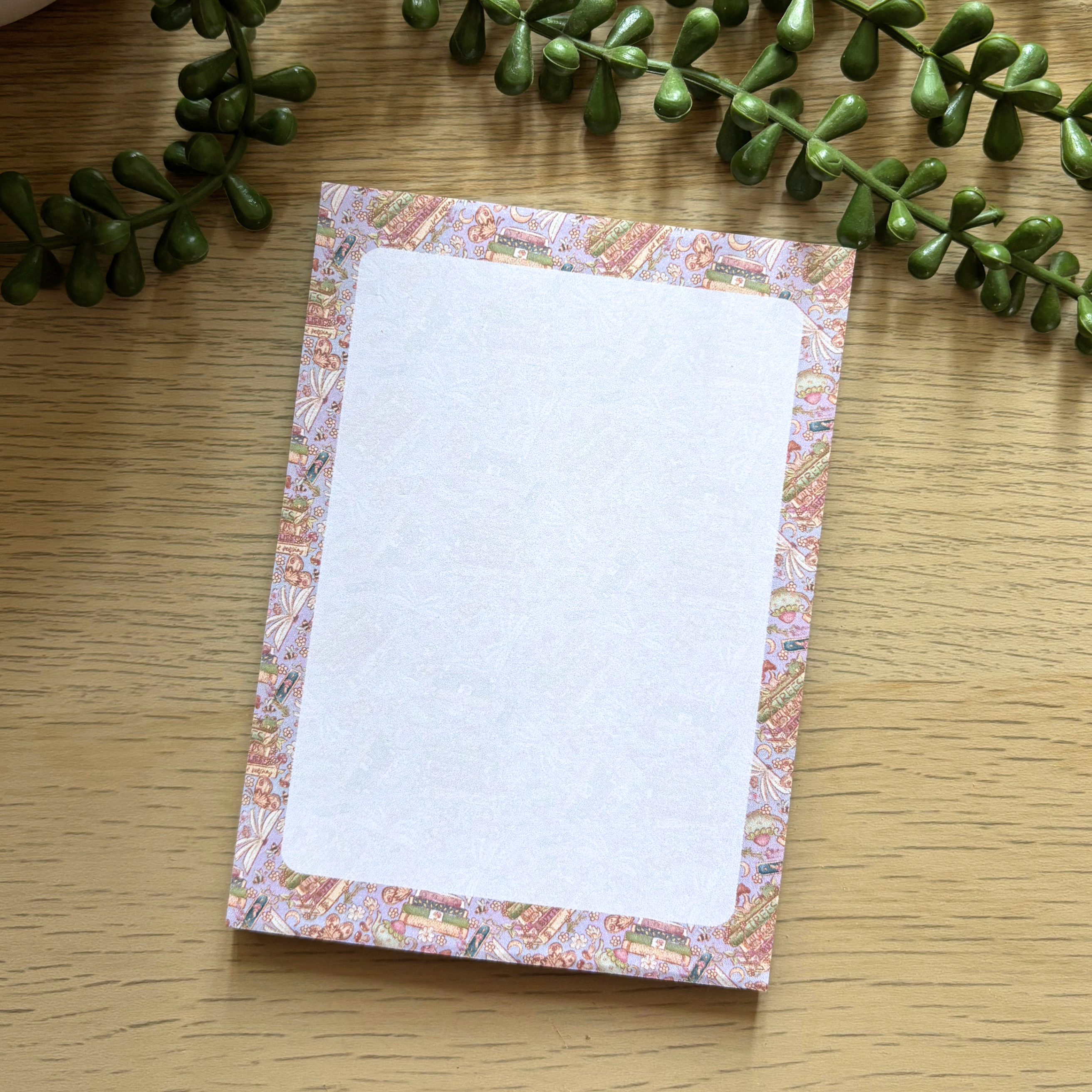 Cottagecore Books Notepad (various sizes)