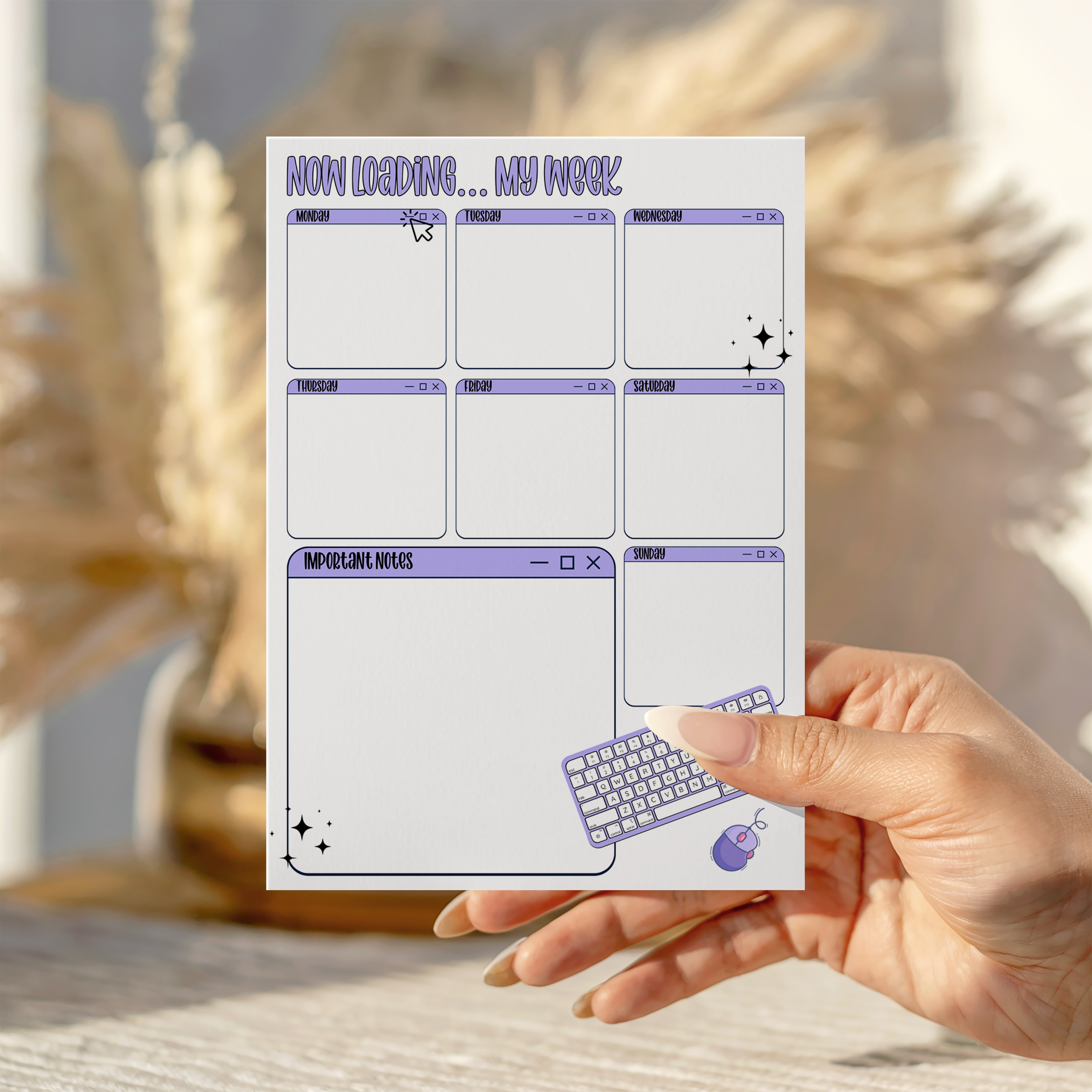 Now Loading...My week Notepad