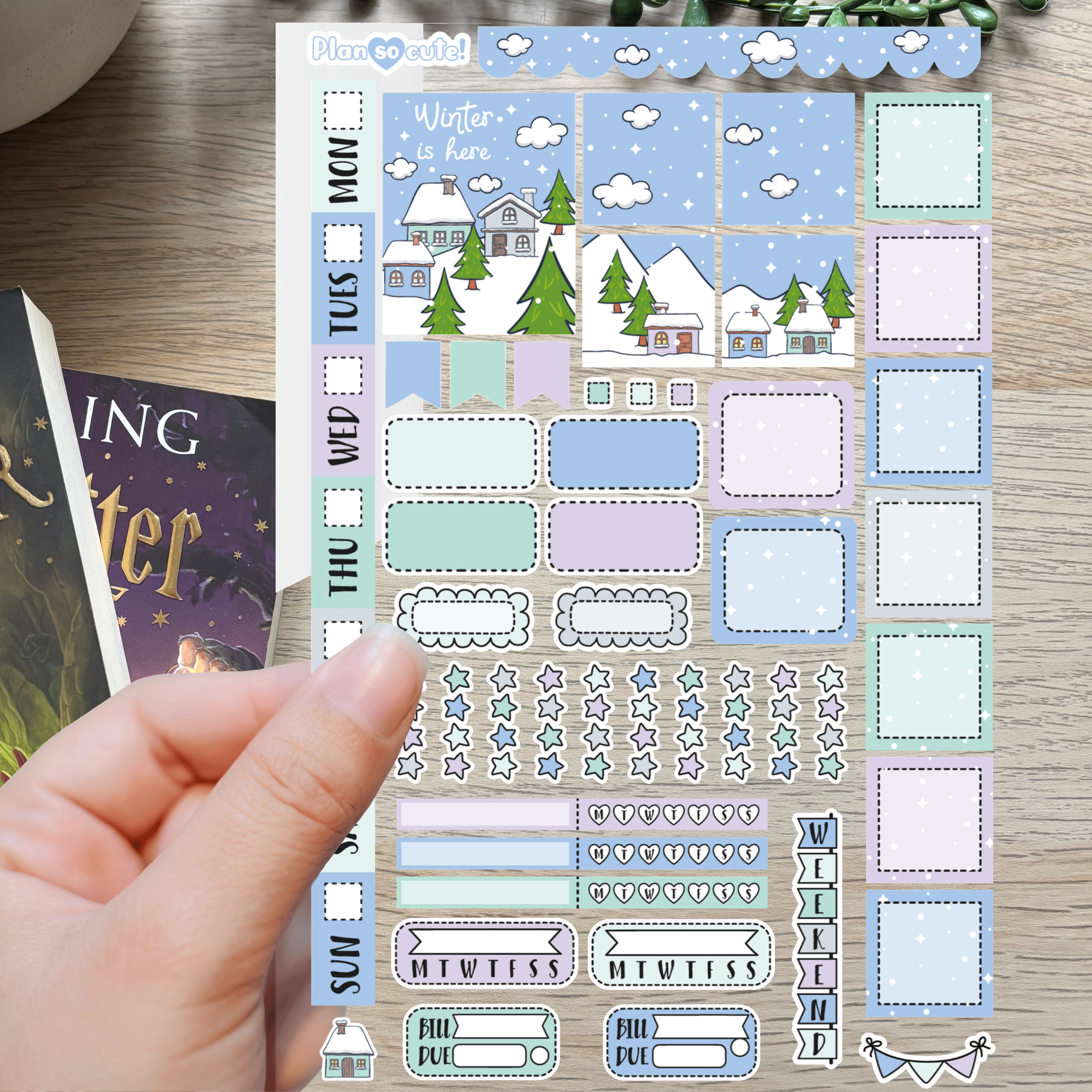 Plan So cute - Winter 1 [Large Sticker Sheet]