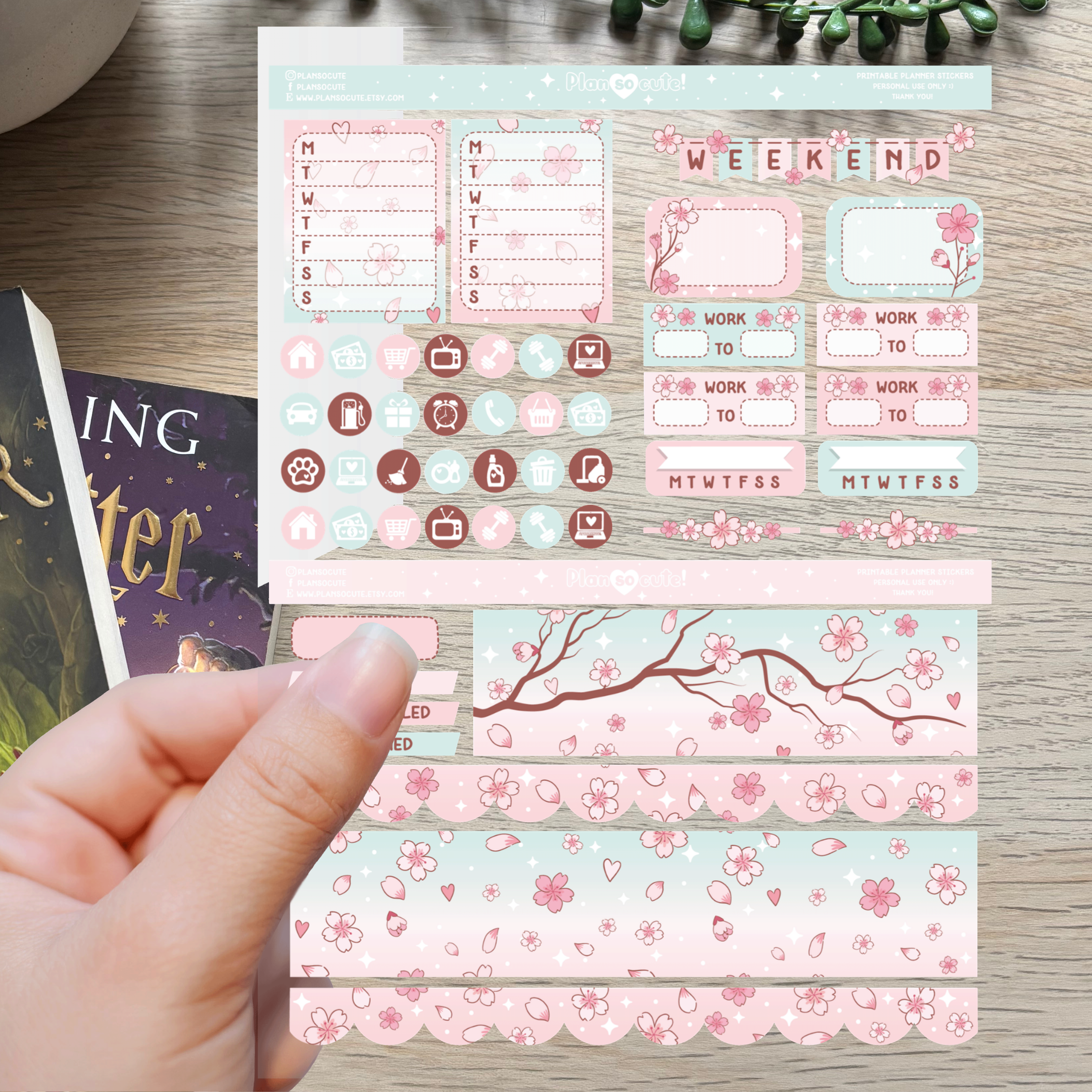 Plan So cute - Sakura 4 [Large Sticker sheet]