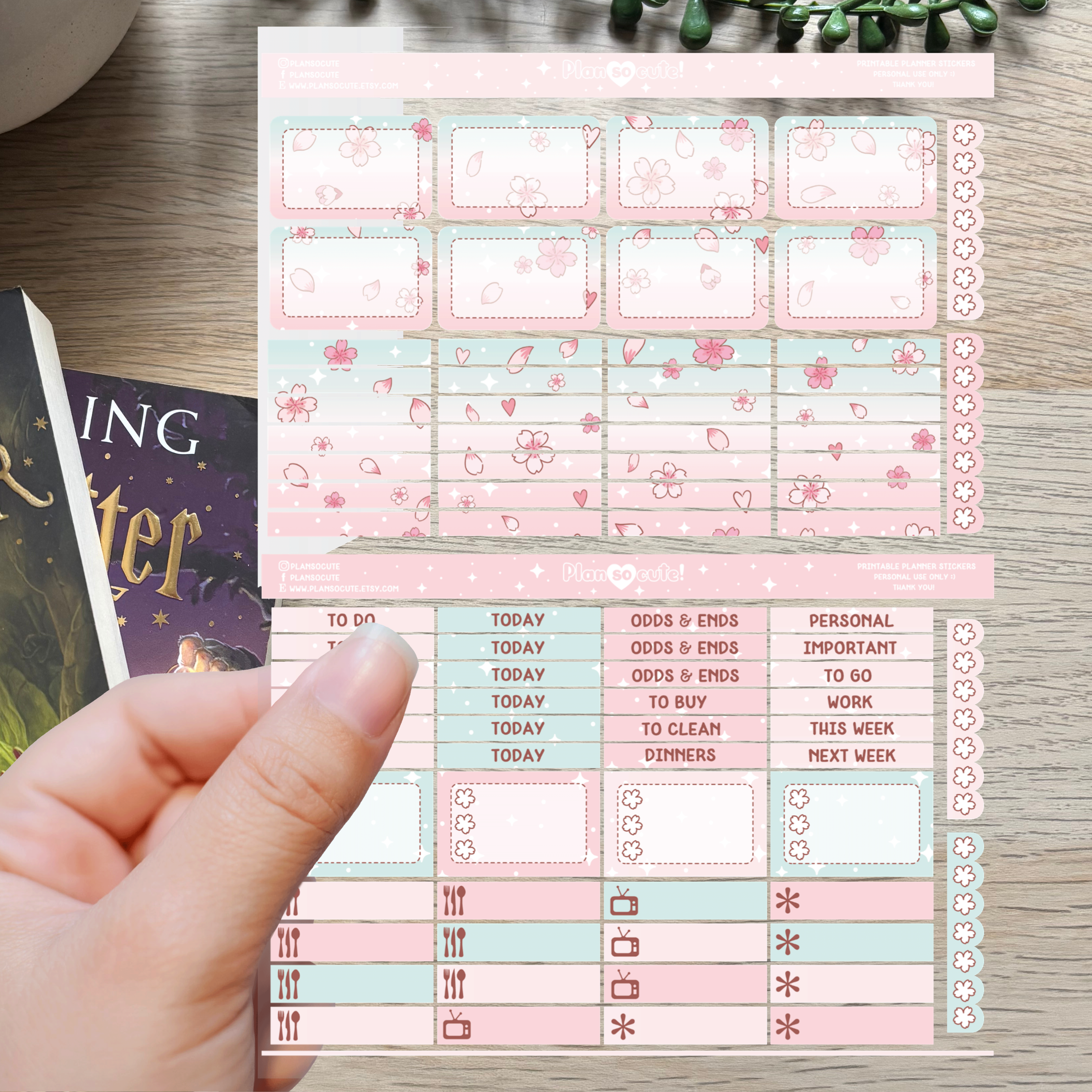 Plan So cute - Sakura 3 [Large Sticker sheet]