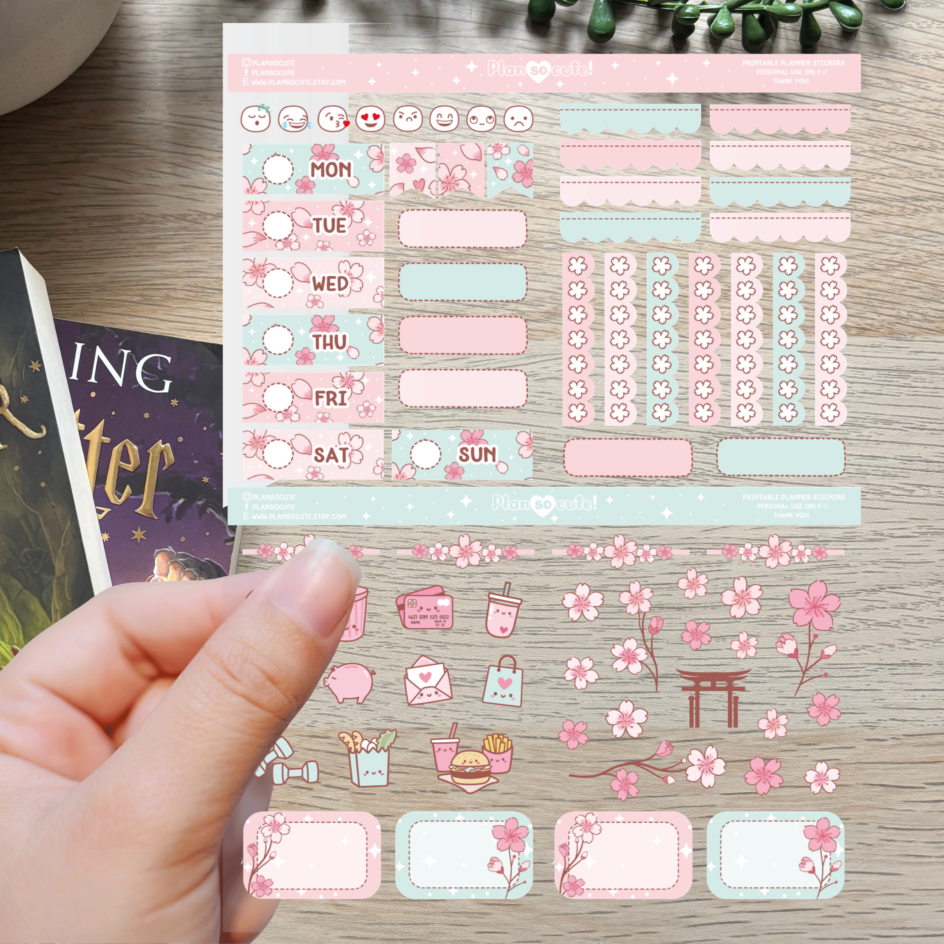 Plan So cute - Sakura 2 [Large Sticker sheet]