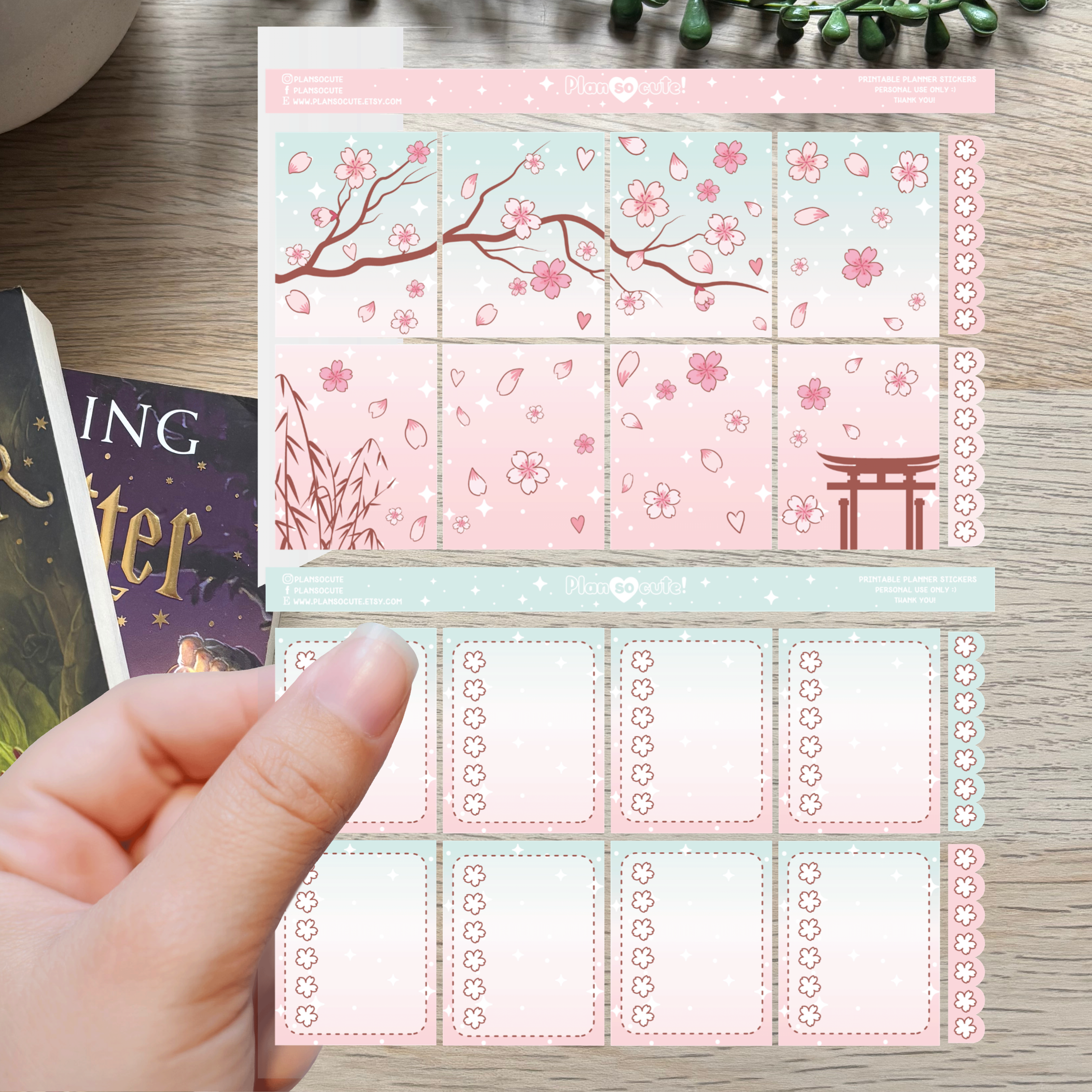 Plan So cute - Sakura 1 [Large Sticker sheet]