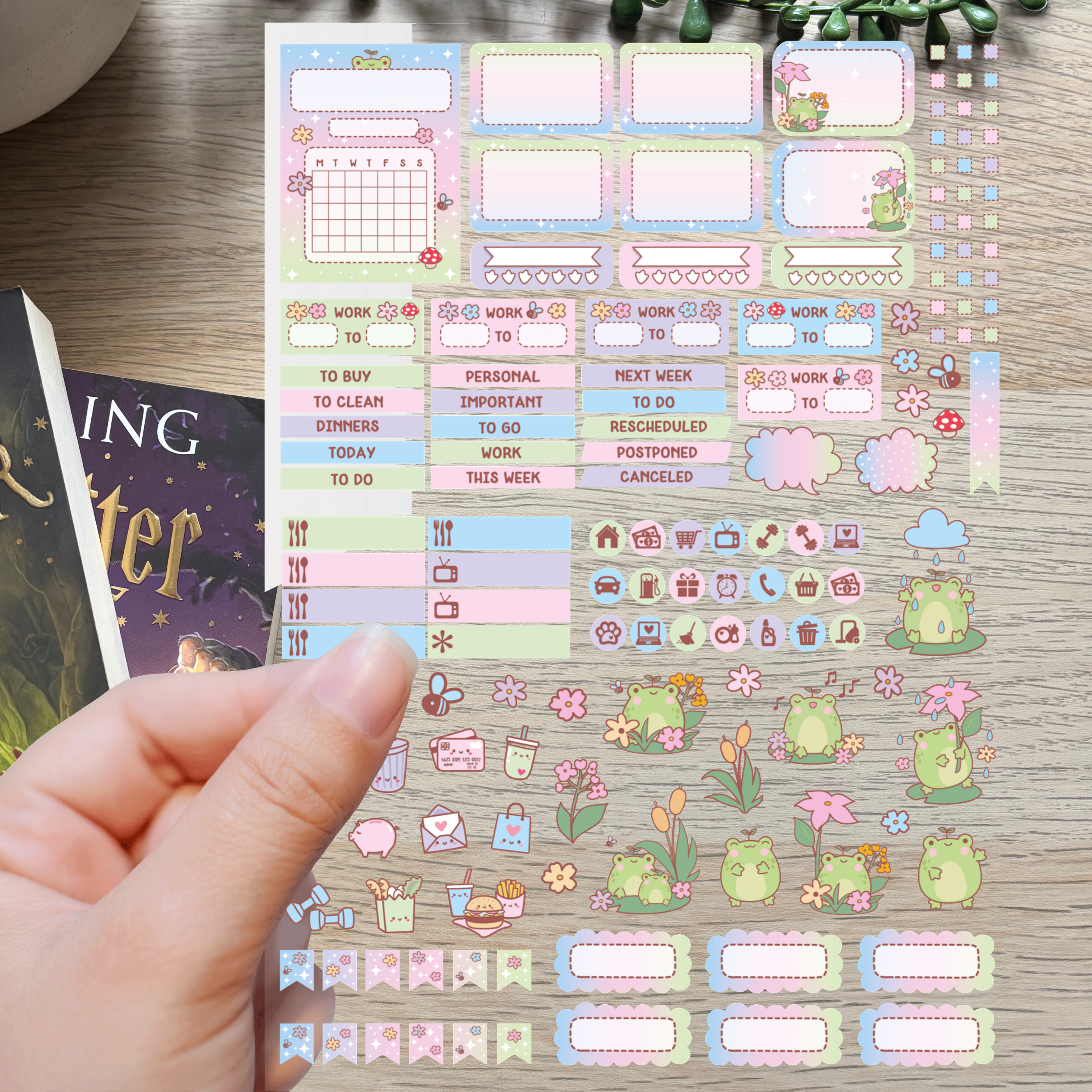 Plan So cute - Sweet Frog 2 [Large Sticker sheet]
