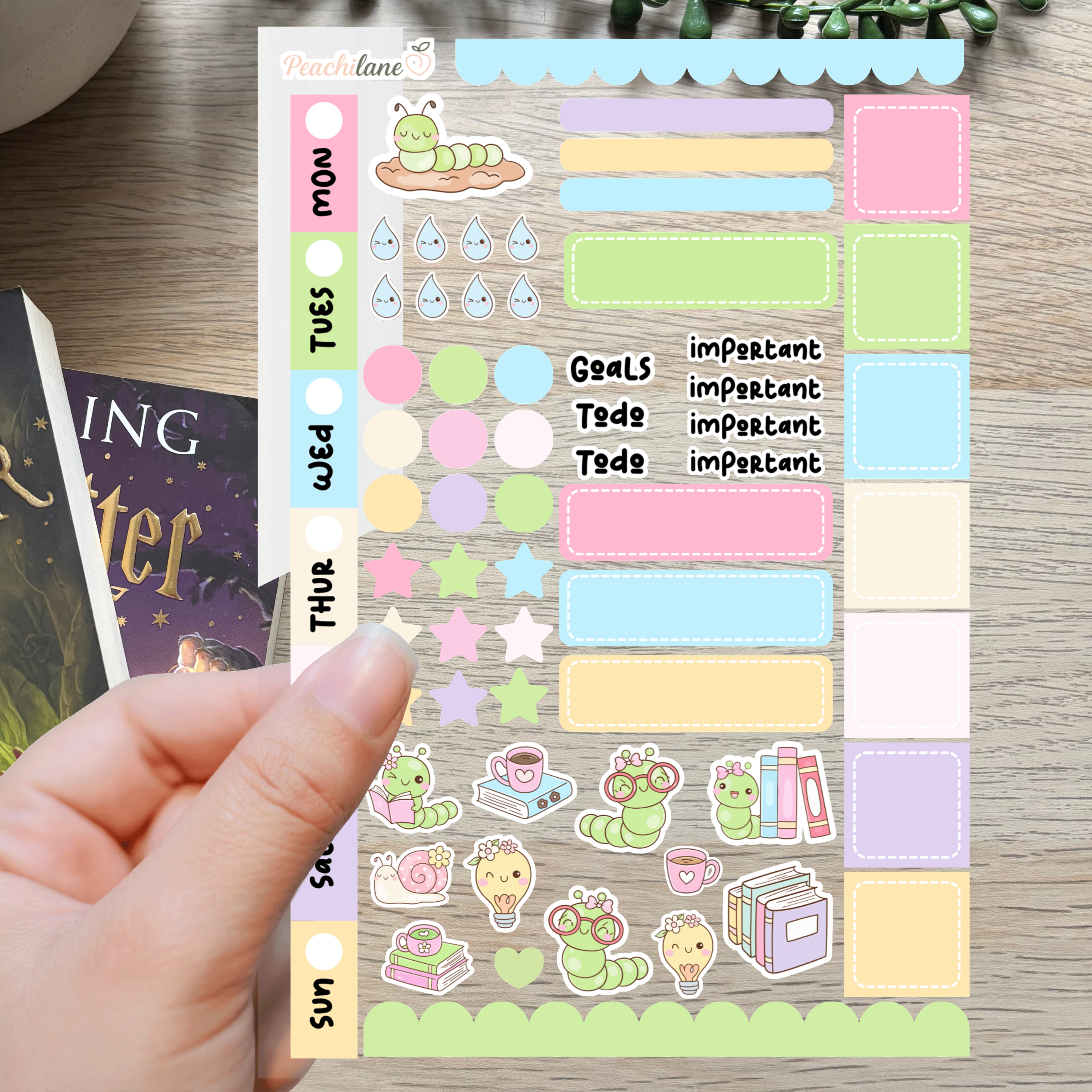 Bookworm Large Sticker Sheet