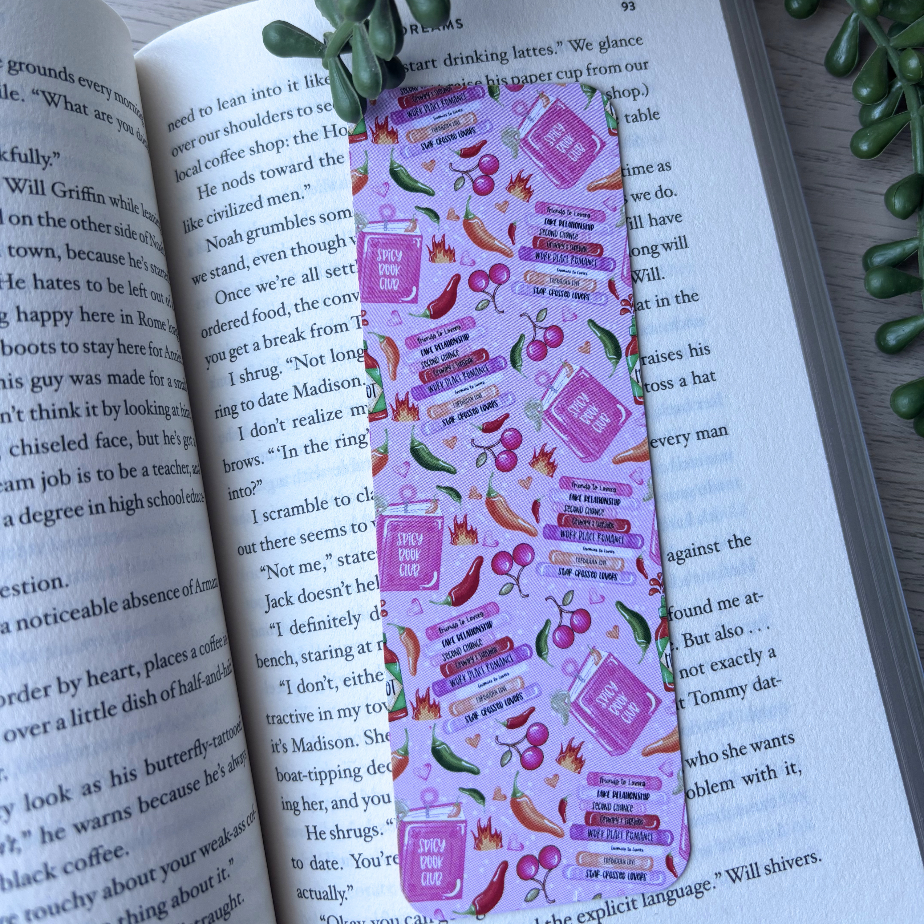Spicy Bookclub Traditional Bookmark