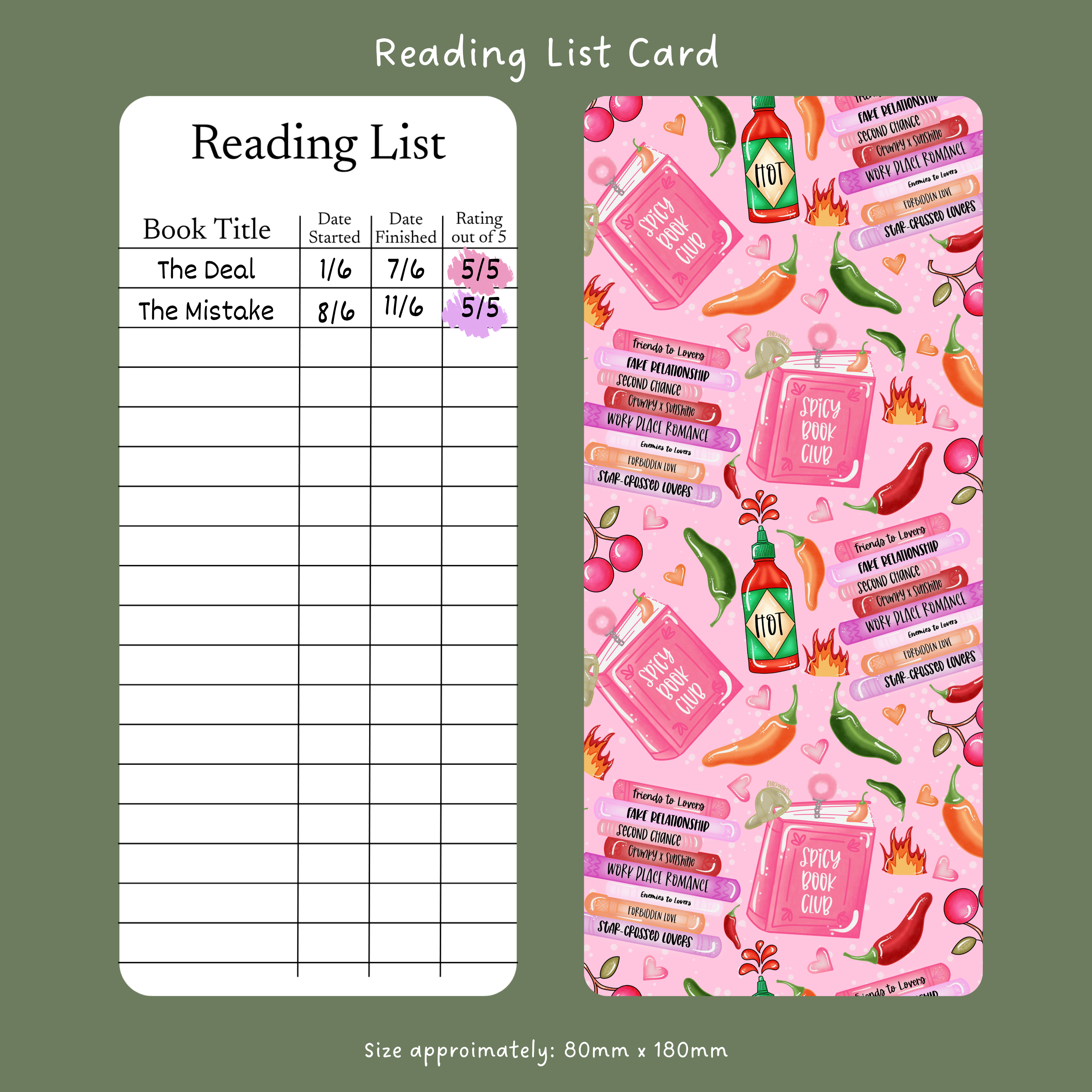Spicy Book Club - Reading List