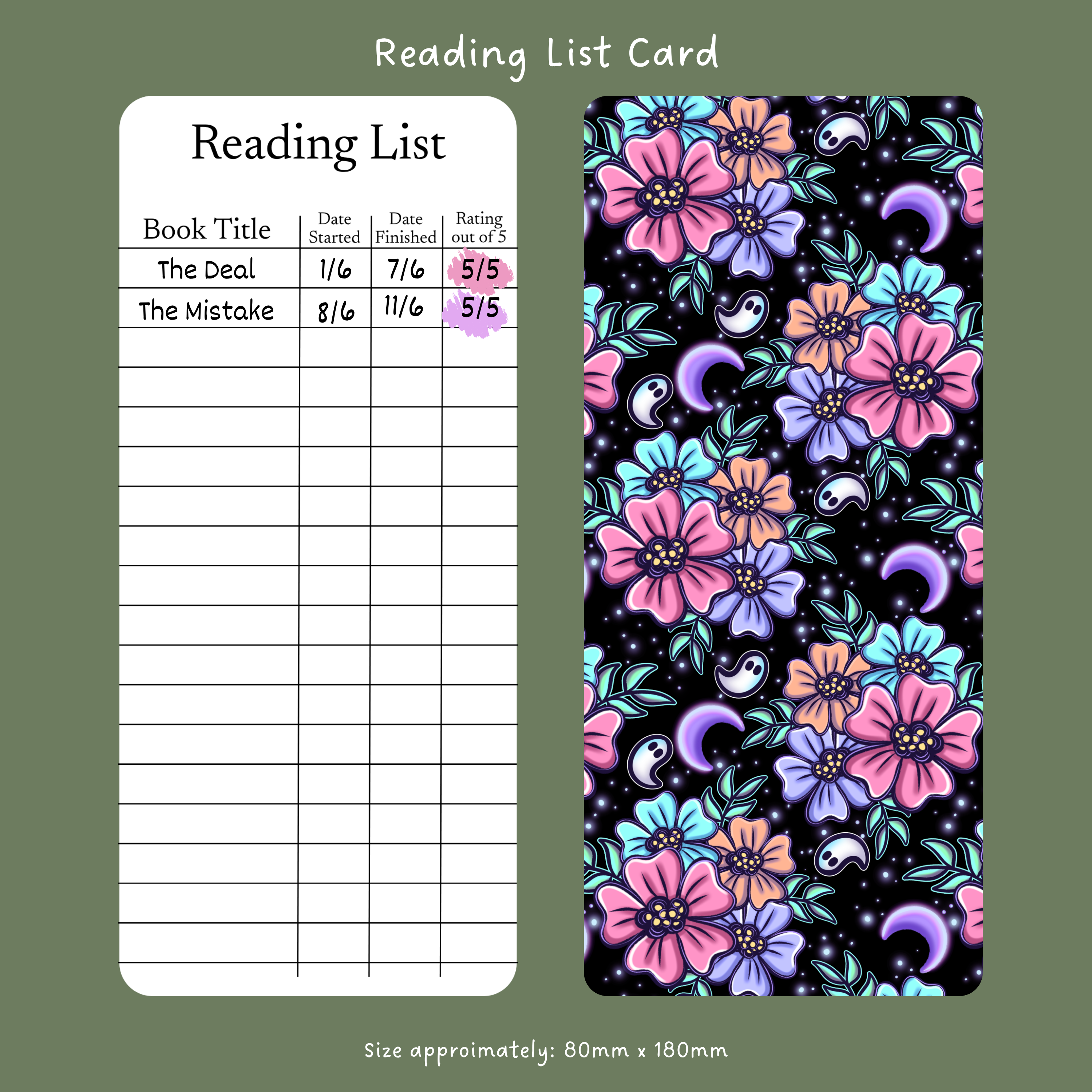 Floral Night - Reading List