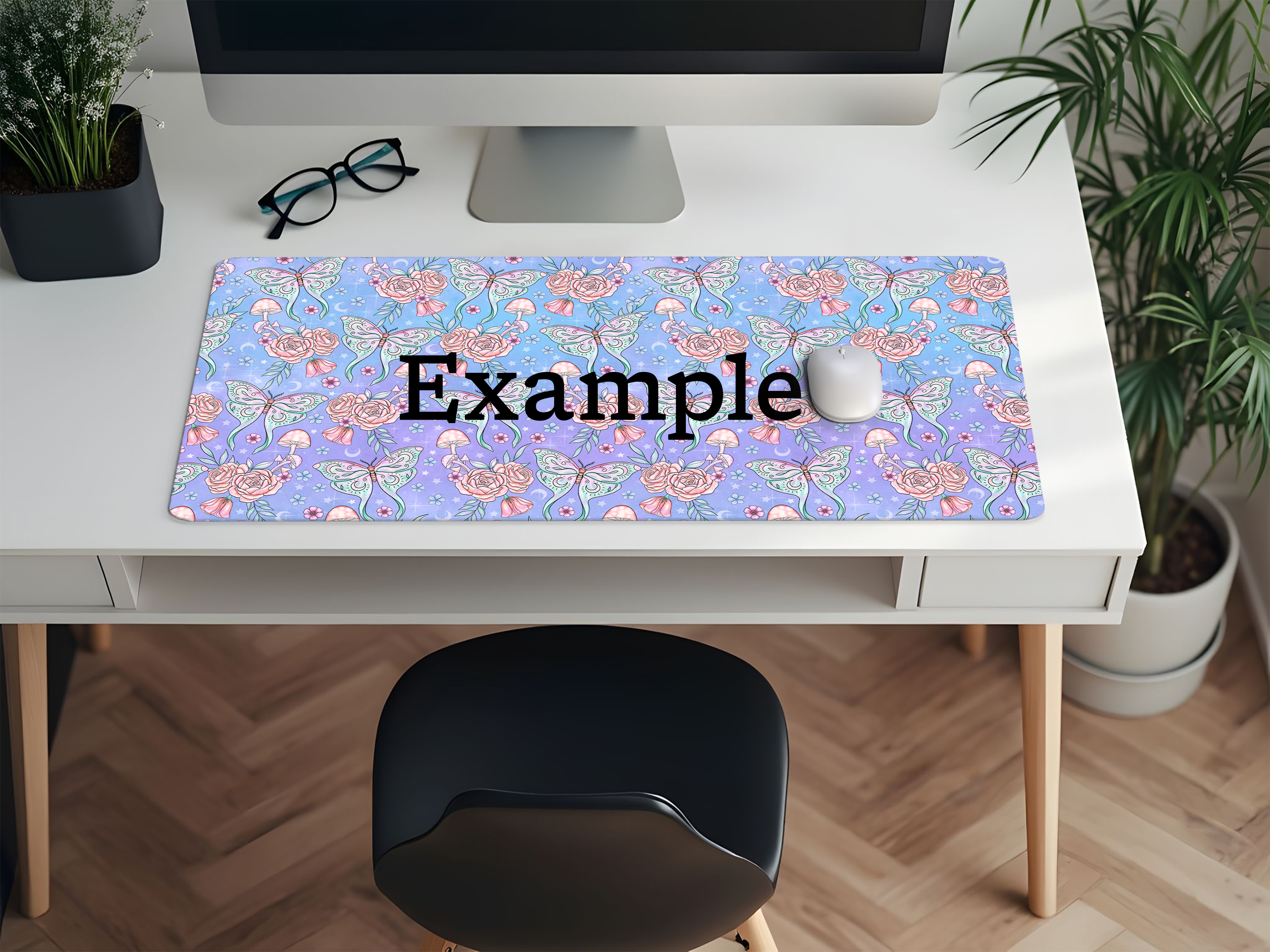 Pastel Moth Desk Mat - PRE ORDER