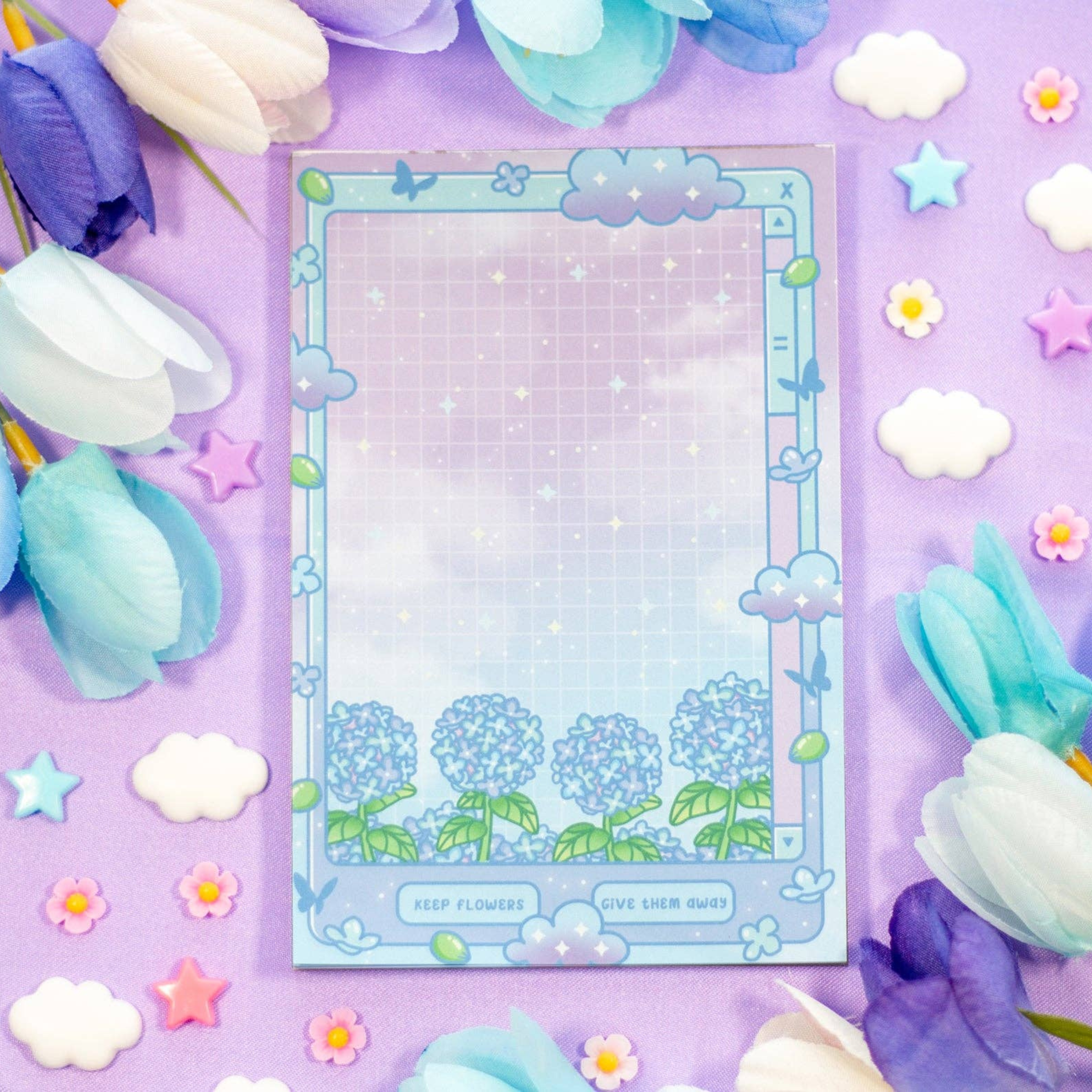 Hydrangea Dreams Notepad - Peachi Lane