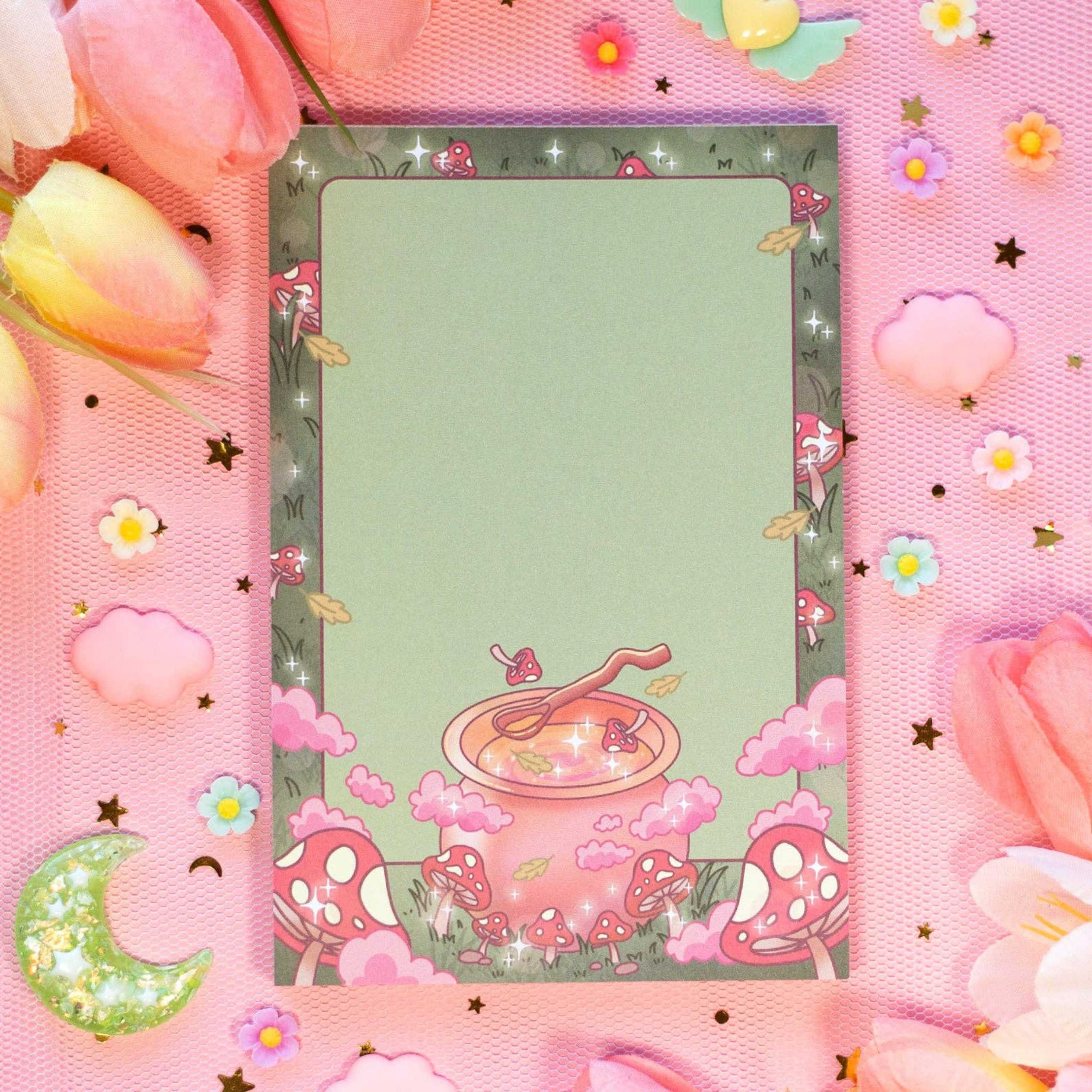 Mushroom Cottagecore Notepad - Peachi Lane