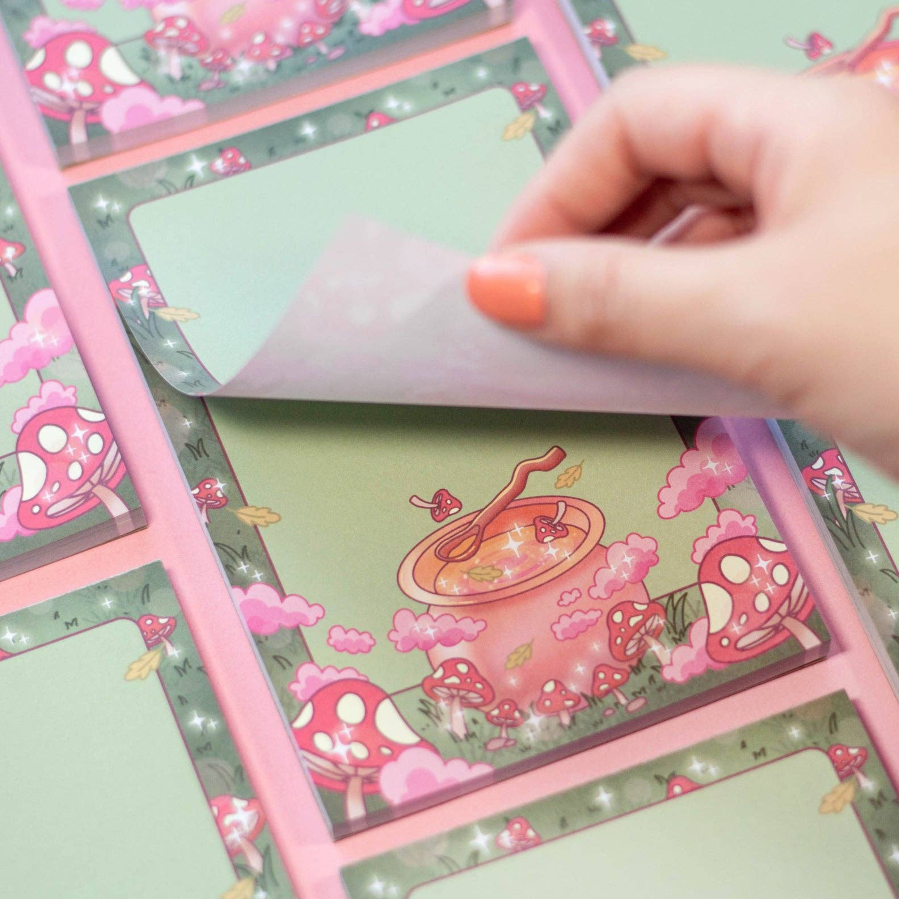 Mushroom Cottagecore Notepad - Peachi Lane